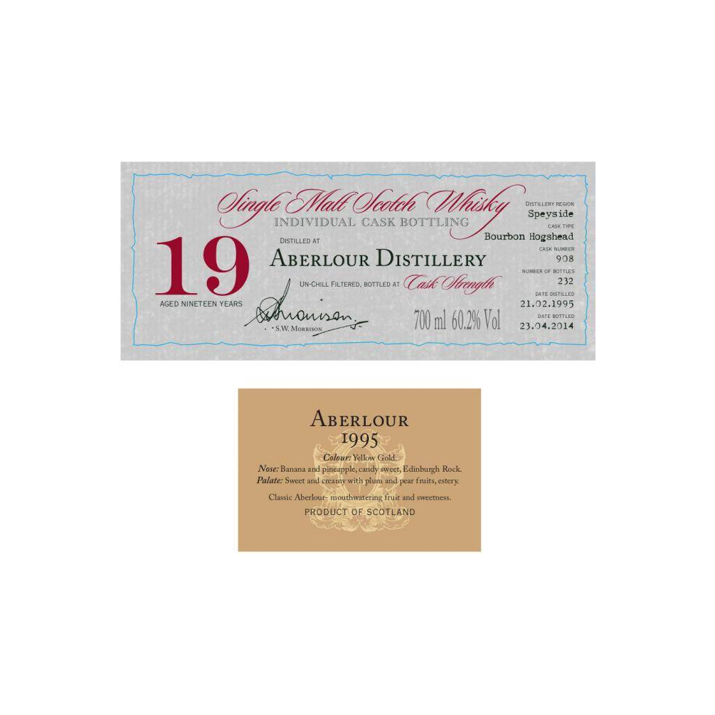 Aberlour Individual Cask Bottling 1995 19 Years Single Malt Whisky 2