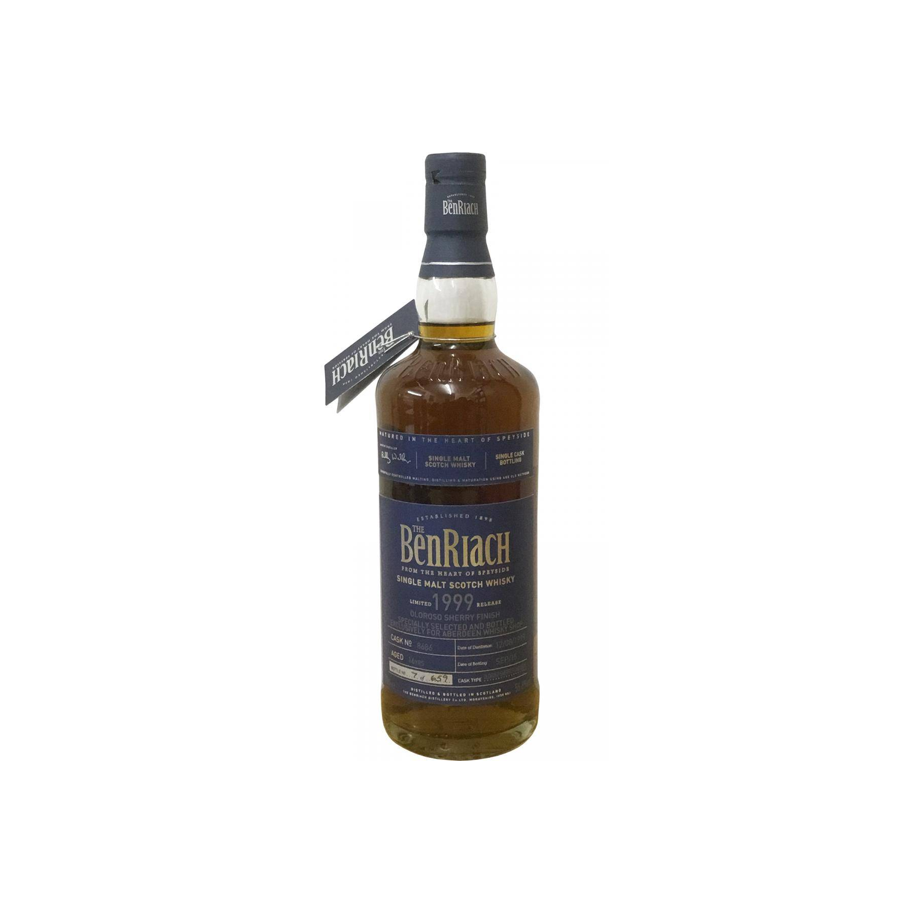 BenRiach Individual Cask Bottling 1999 16 Years Single Malt Whisky