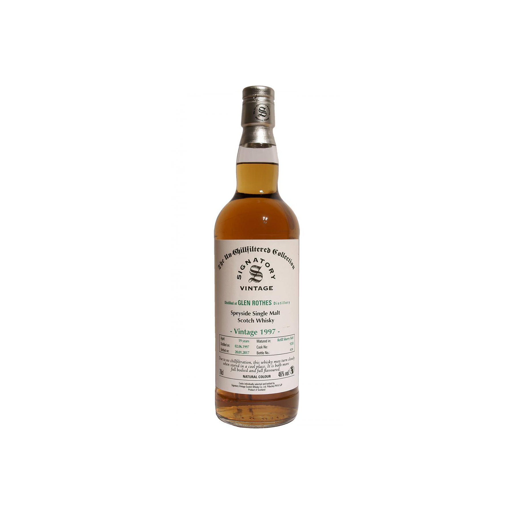 The Glenrothes The Un-Chillfiltered Collection 1997 19 Years Single Malt Whisky
