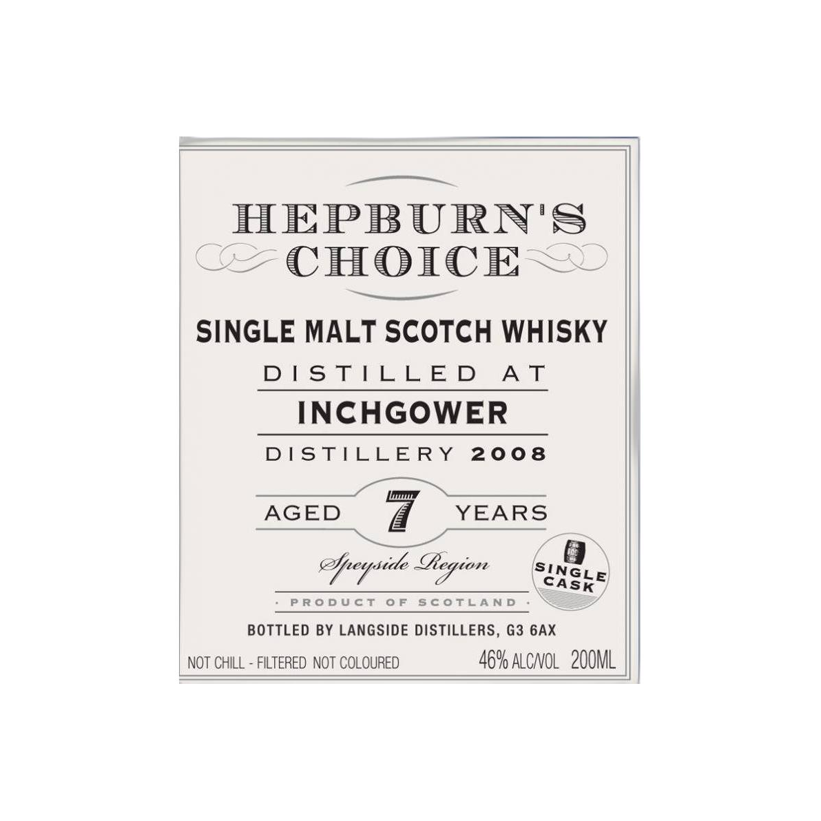Inchgower 2008 7 Years Single Malt Whisky 2