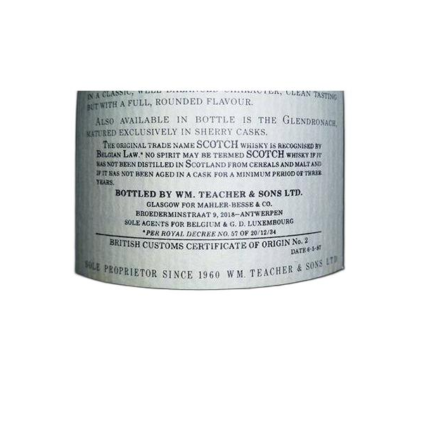 GlenDronach 12 Years Single Malt Whisky 2