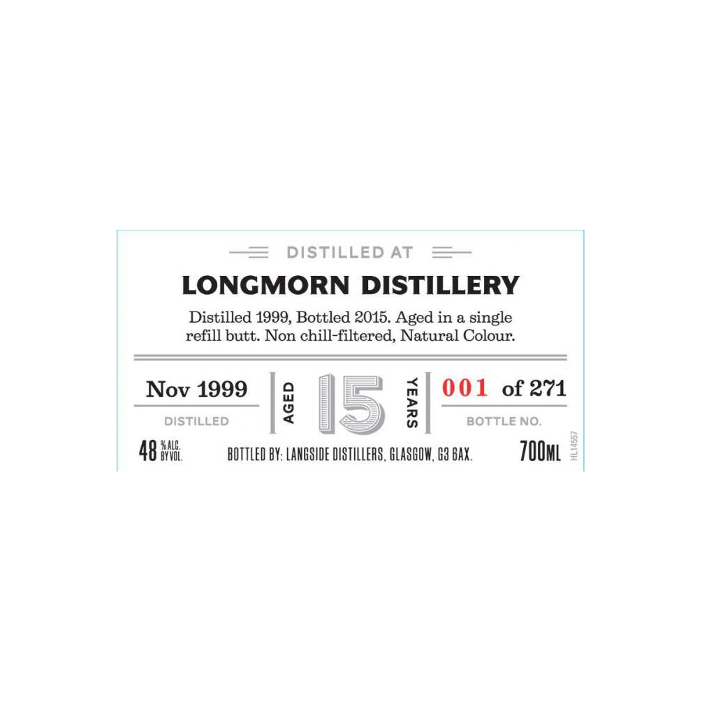 Longmorn 1999 15 Years Single Malt Whisky 2