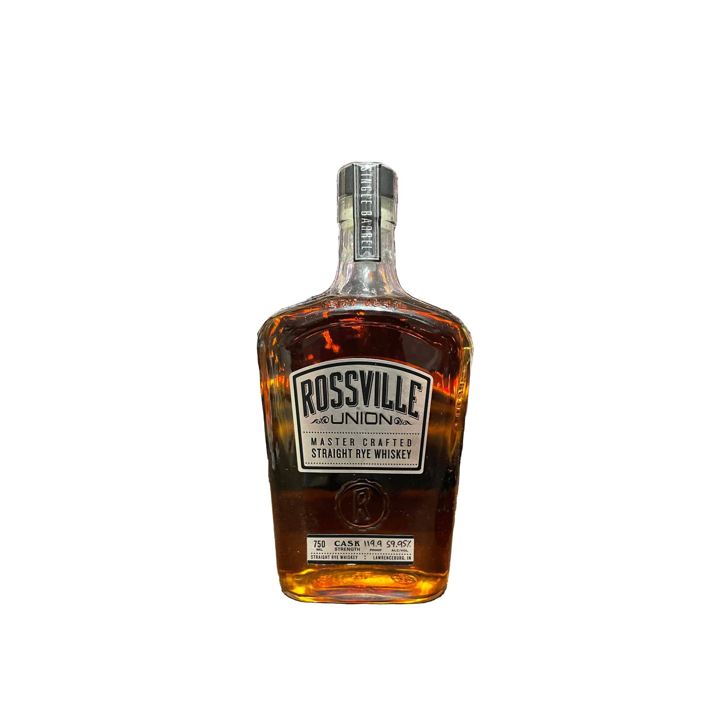 Rossville Union Master Crafted Straight Rye Whisky