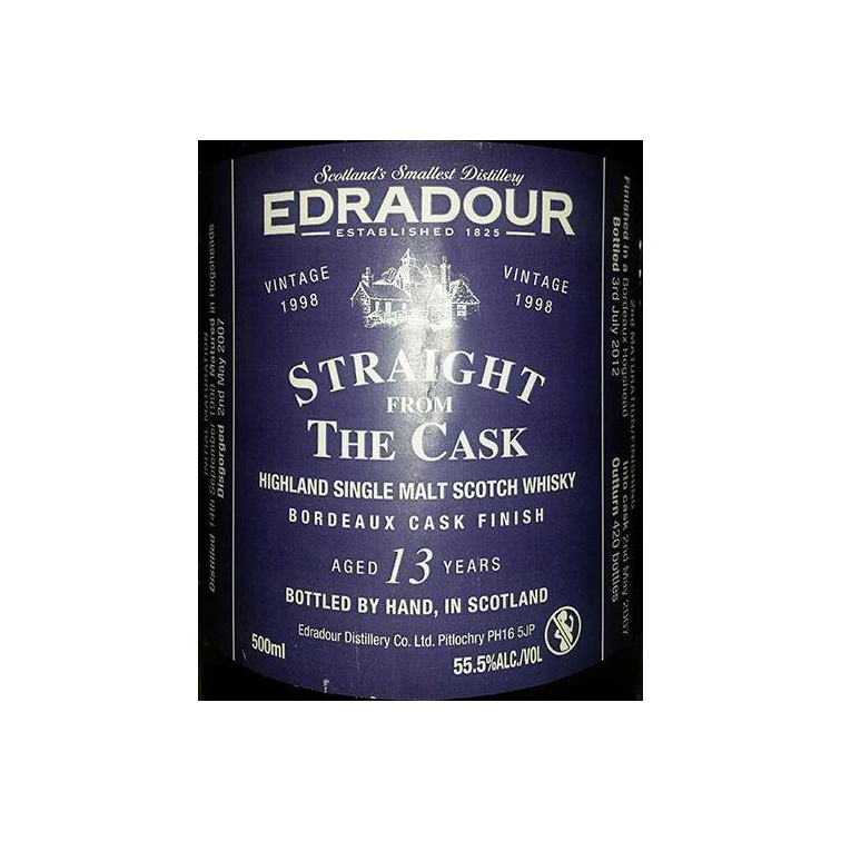 Edradour 1998 13 Years Single Malt Whisky