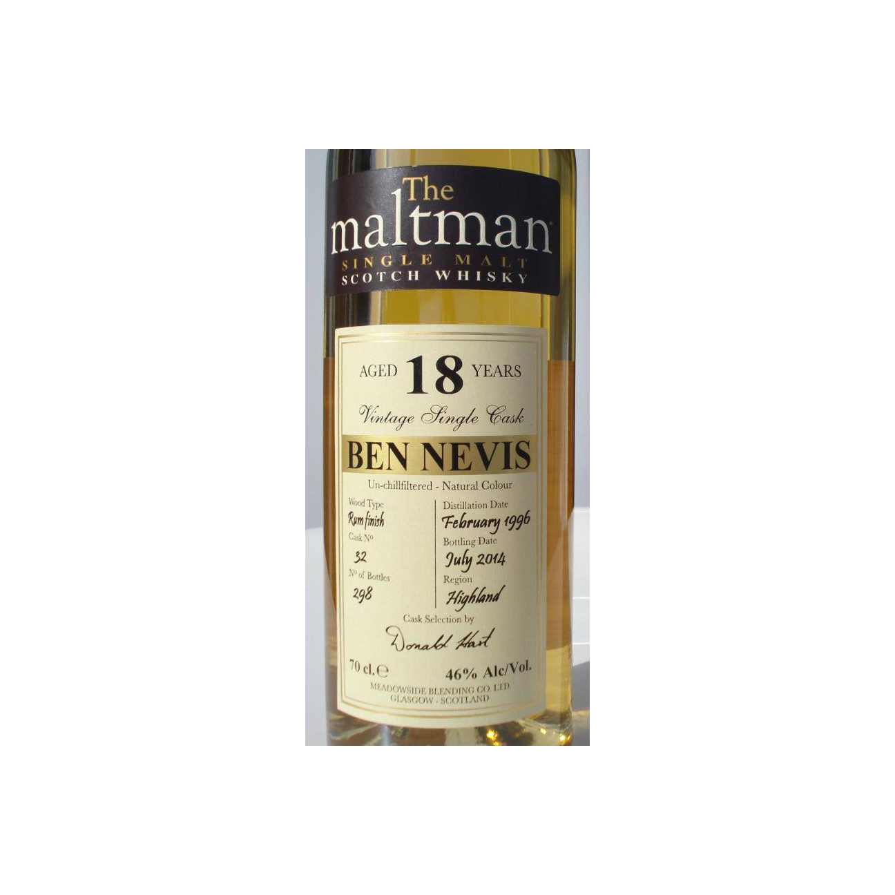 Ben Nevis 1996 18 Years Single Malt Whisky 2