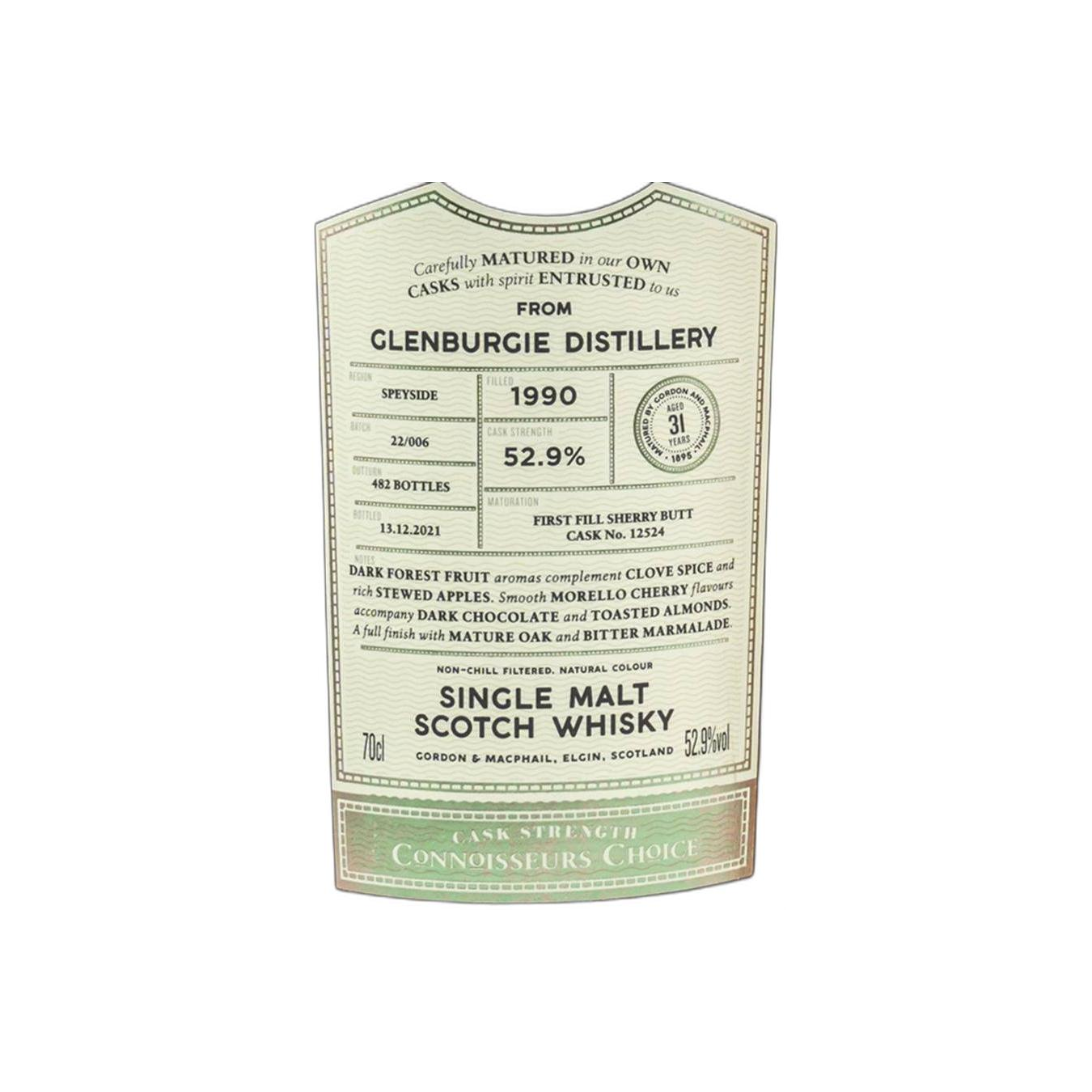 Glenburgie Connoisseurs Choice - Cask Strength 1990 31 Years Single Malt Whisky 3