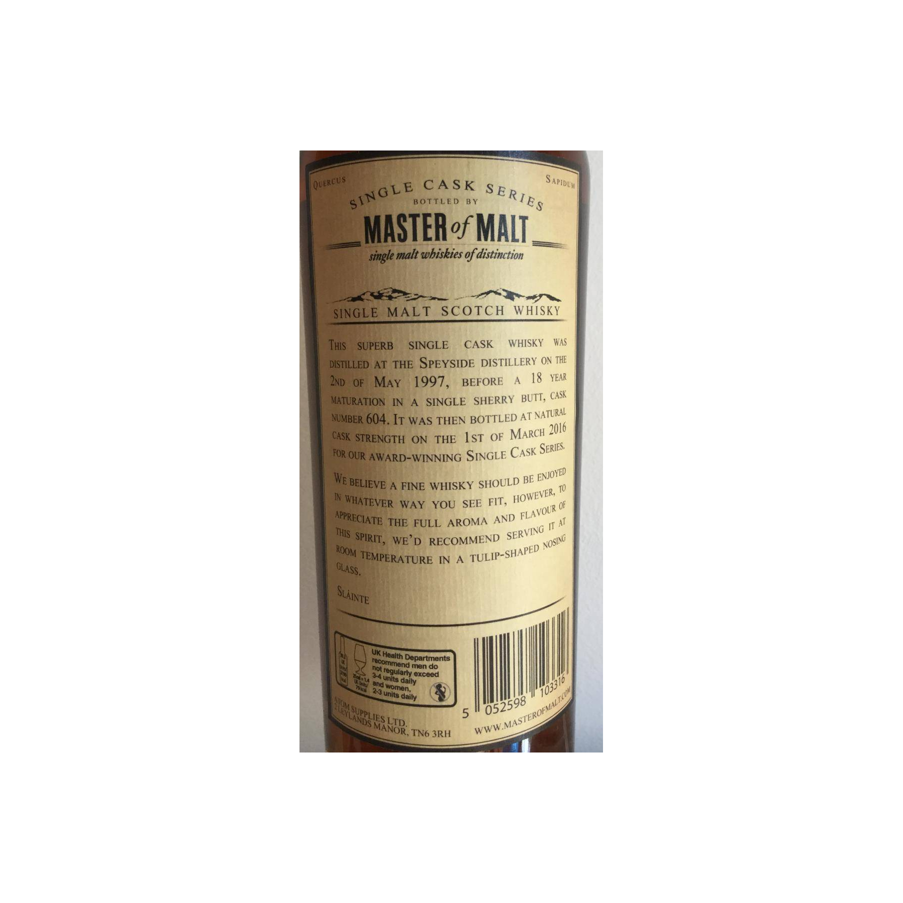 Spey Single Cask 1997 18 Years Single Malt Whisky 3