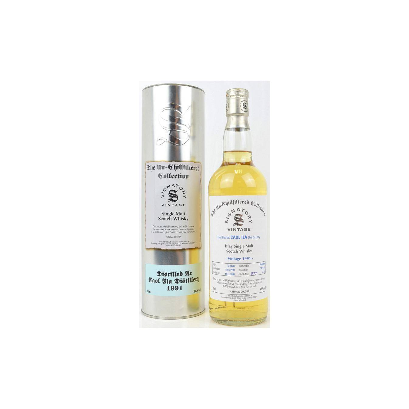 Caol Ila The Un-Chillfiltered Collection 1991 15 Years Single Malt Whisky 2