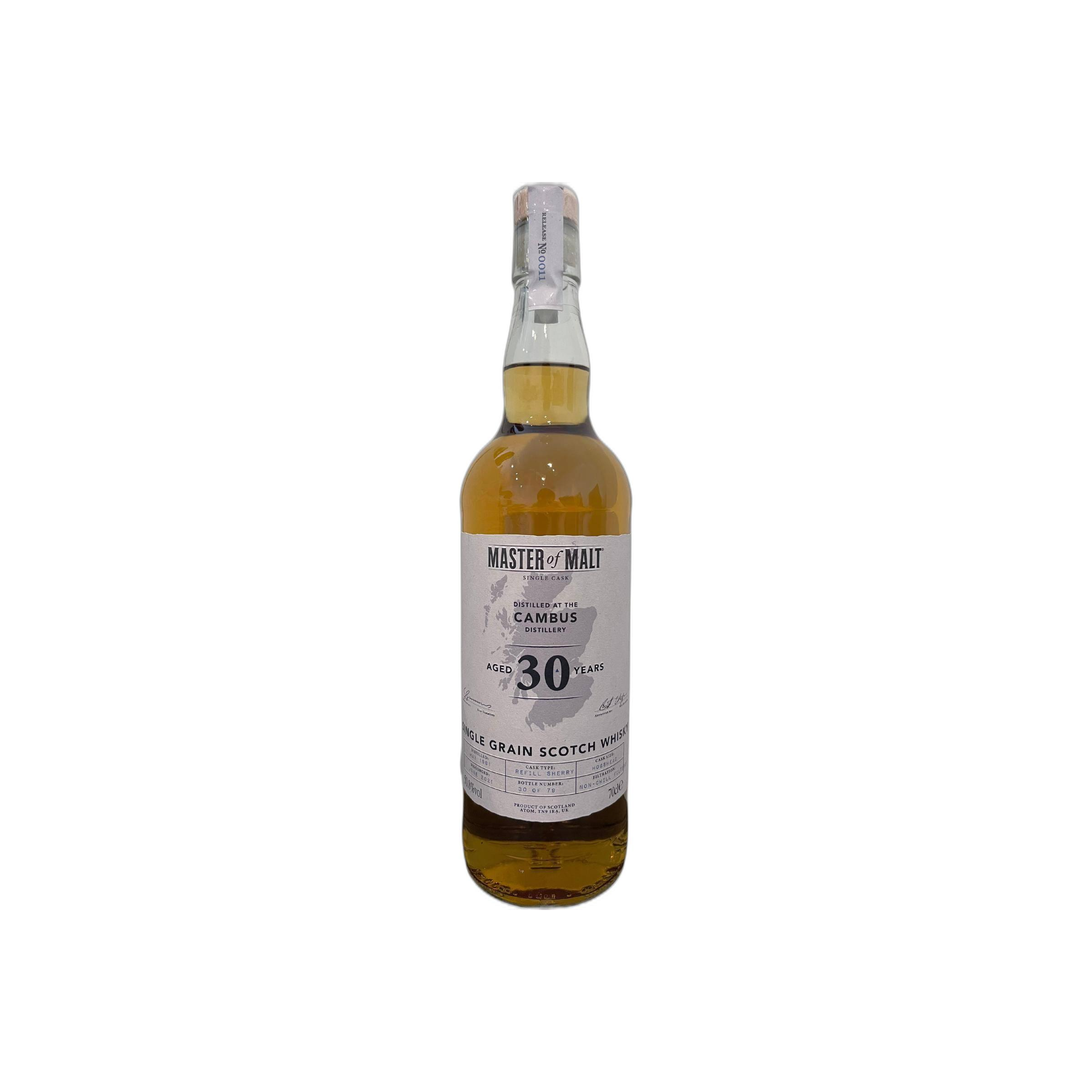 Cambus Single Cask 1991 30 Years Single Grain Whisky