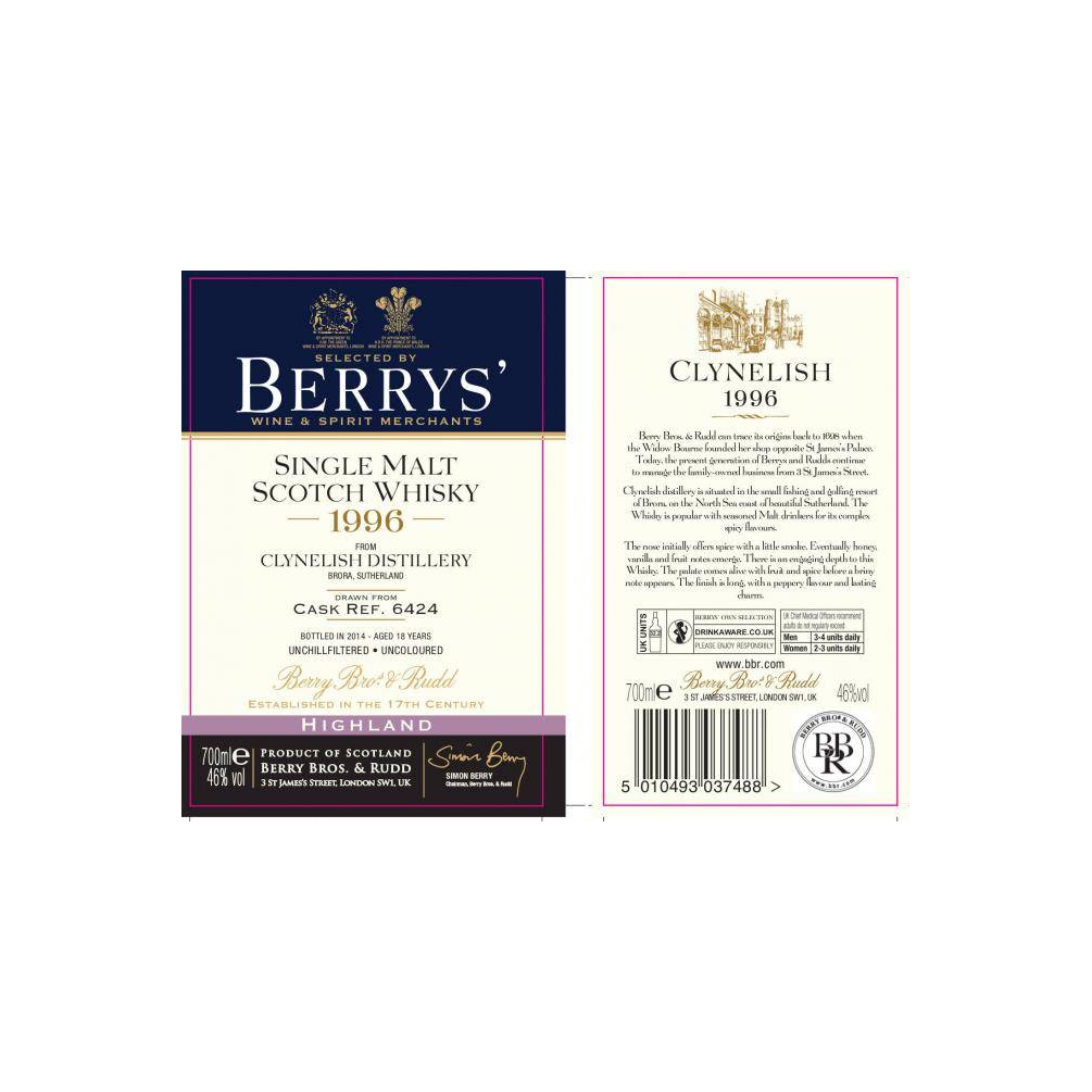 Clynelish 1996 18 Years Single Malt Whisky