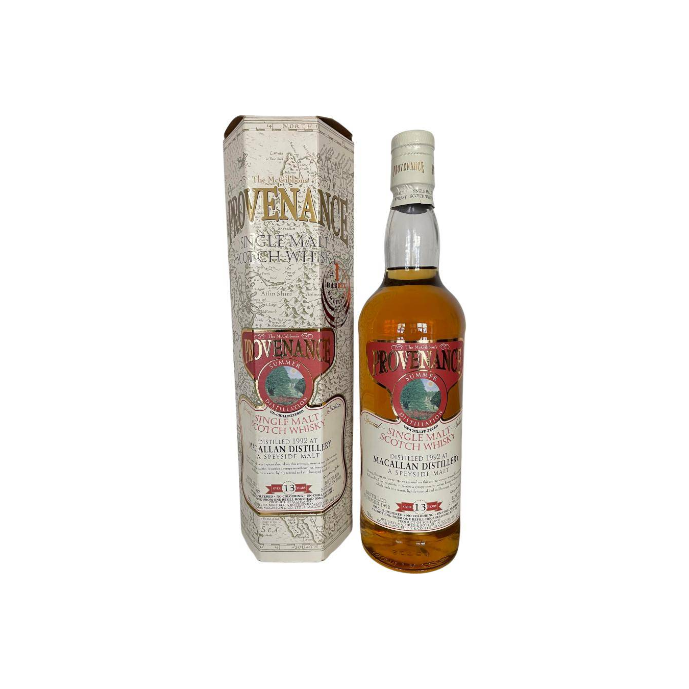 The Macallan McGibbon's Provenance 1992 13 Years Single Malt Whisky 2