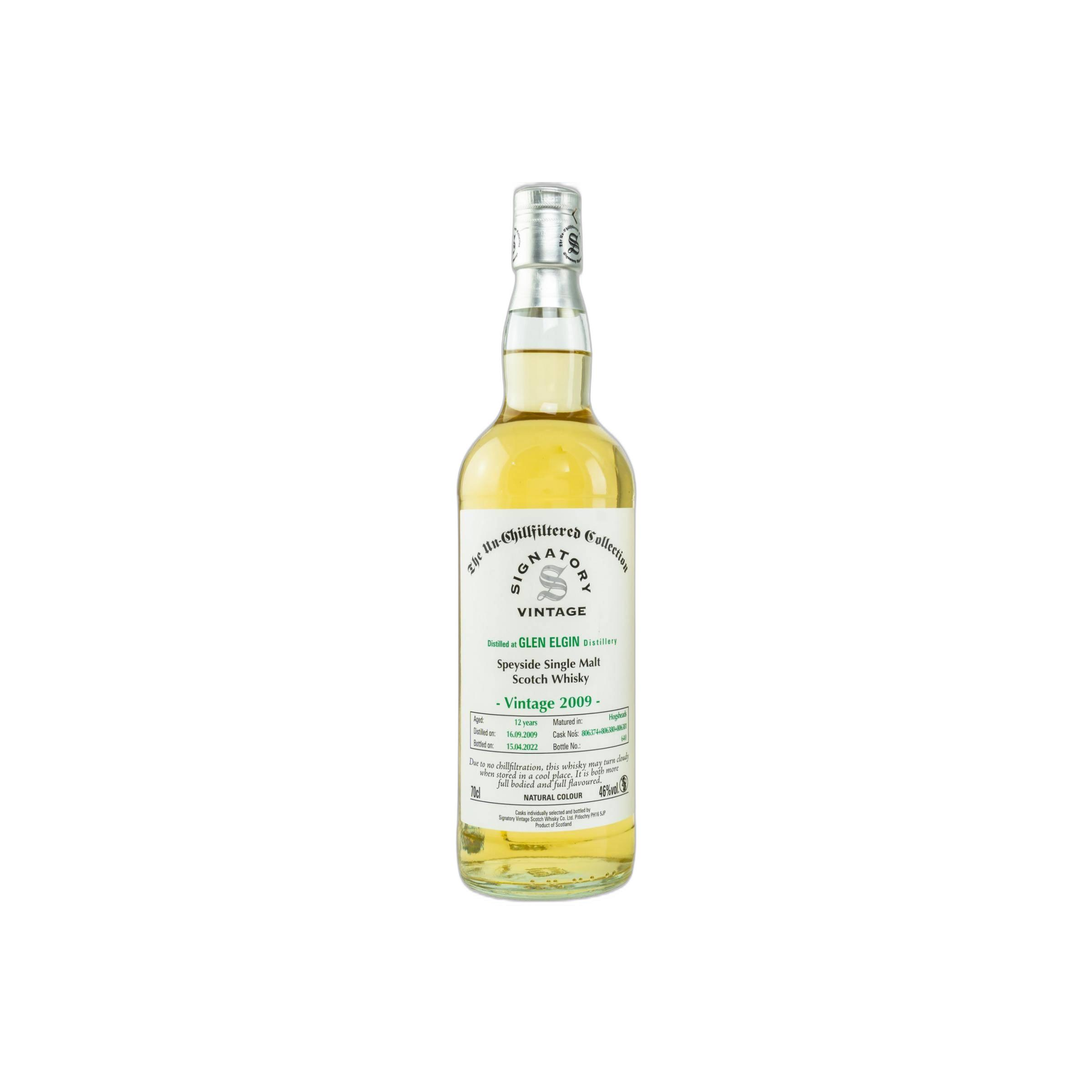 Glen Elgin The Un-Chillfiltered Collection 2009 12 Years Single Malt Whisky