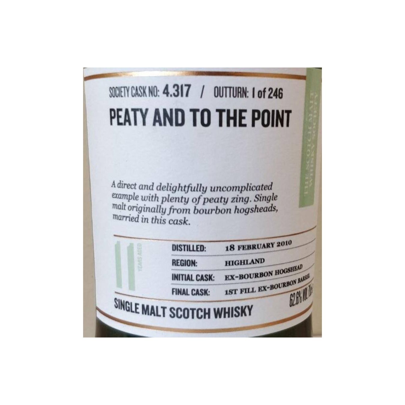 The Scotch Malt Whisky Society 2010 11 Years Single Malt Whisky 2
