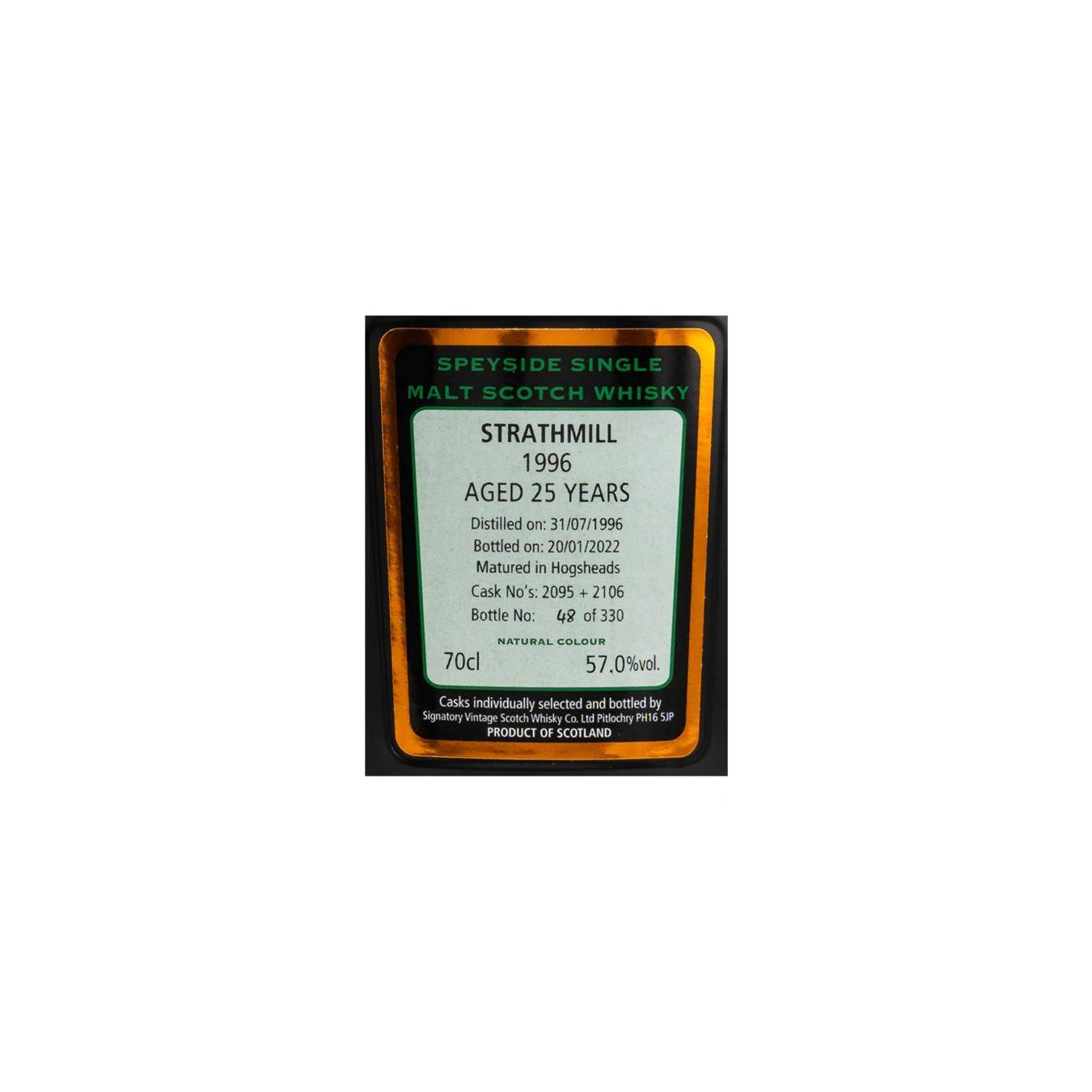 Strathmill Cask Strength Collection 1996 25 Years Single Malt Whisky 3