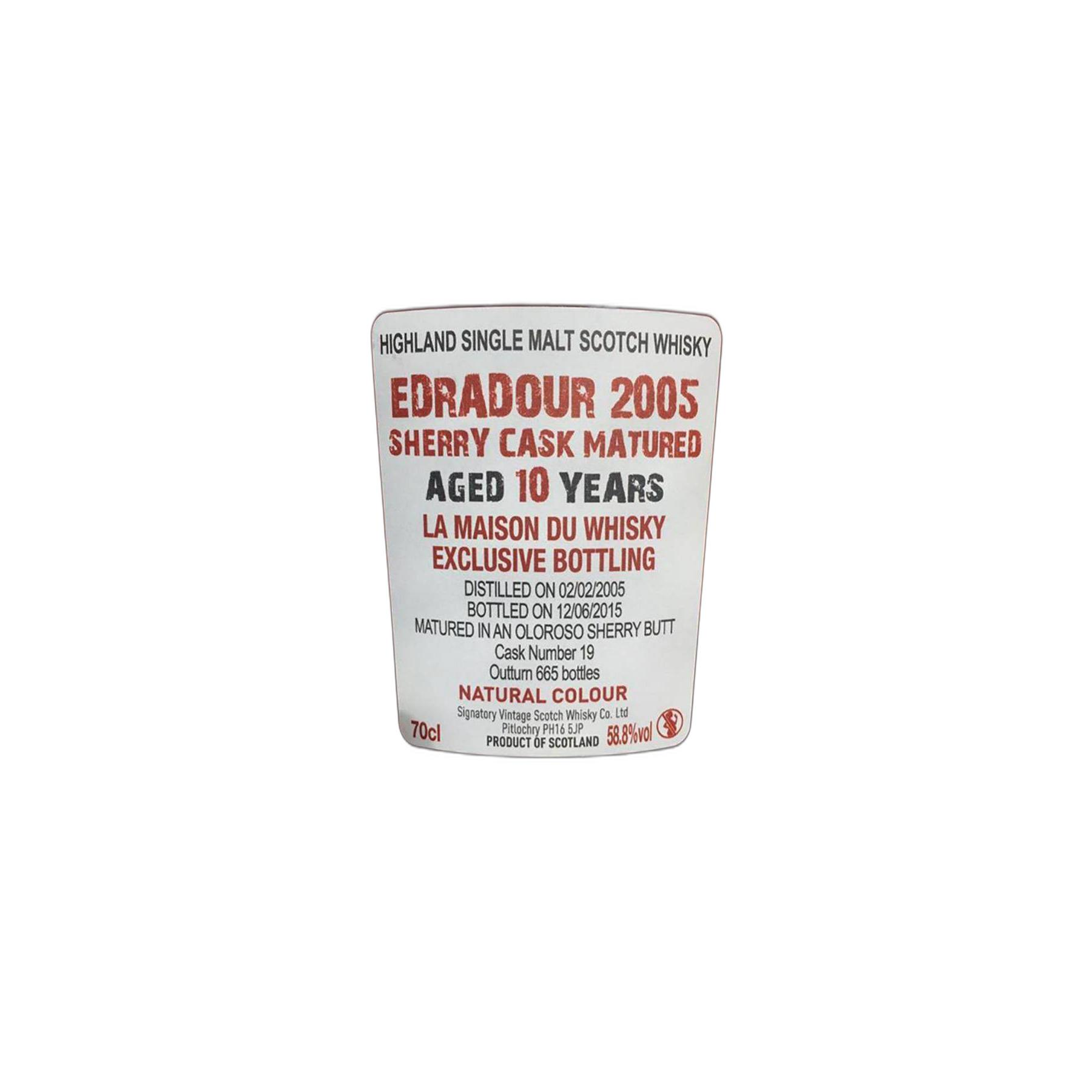 Edradour Cask Strength Collection 2005 10 Years Single Malt Whisky 2