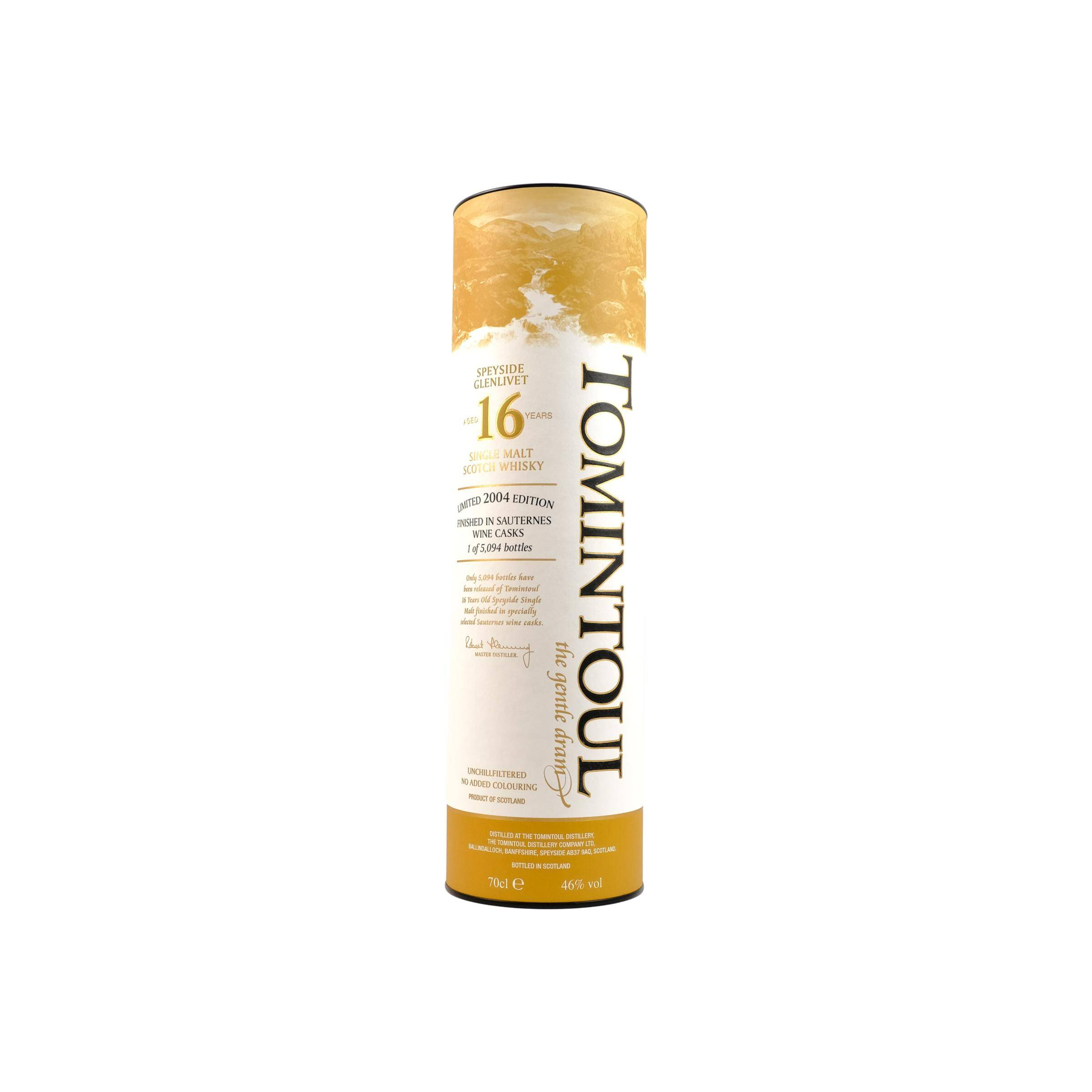 Tomintoul Limited Edition 2004 16 Years Single Malt Whisky 3