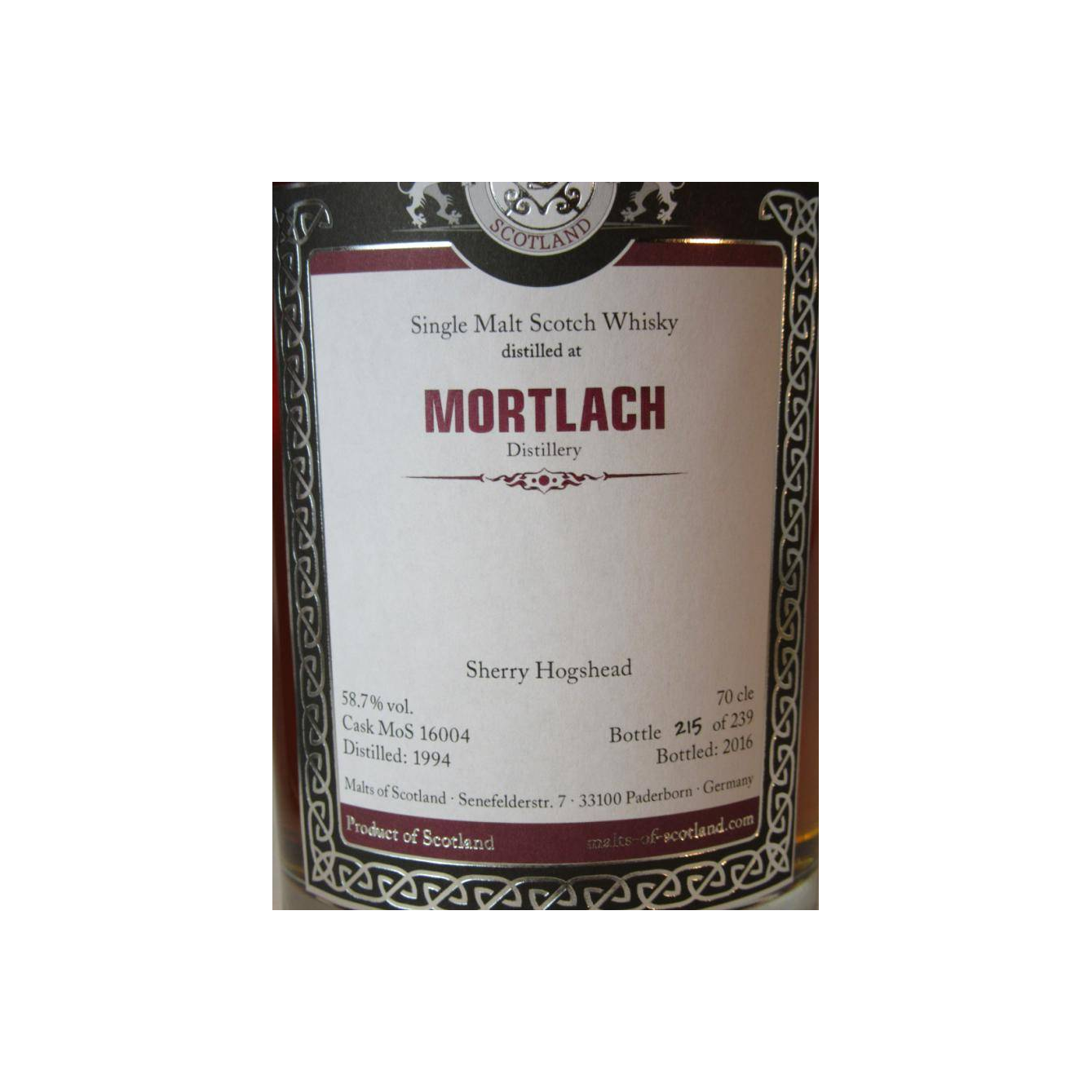 Mortlach 1994 22 Years Single Malt Whisky 2