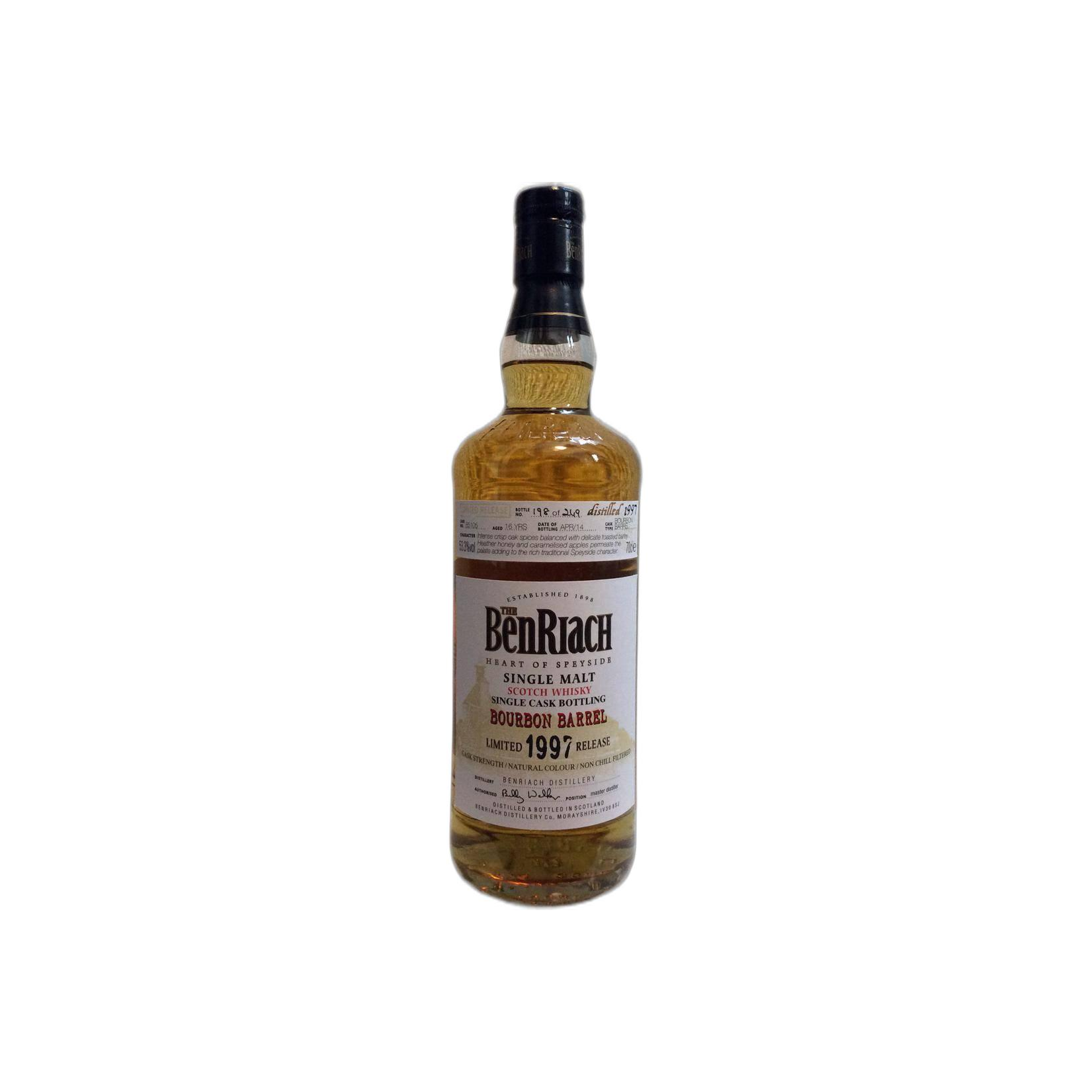 BenRiach Individual Cask Bottling 1997 16 Years Single Malt Whisky