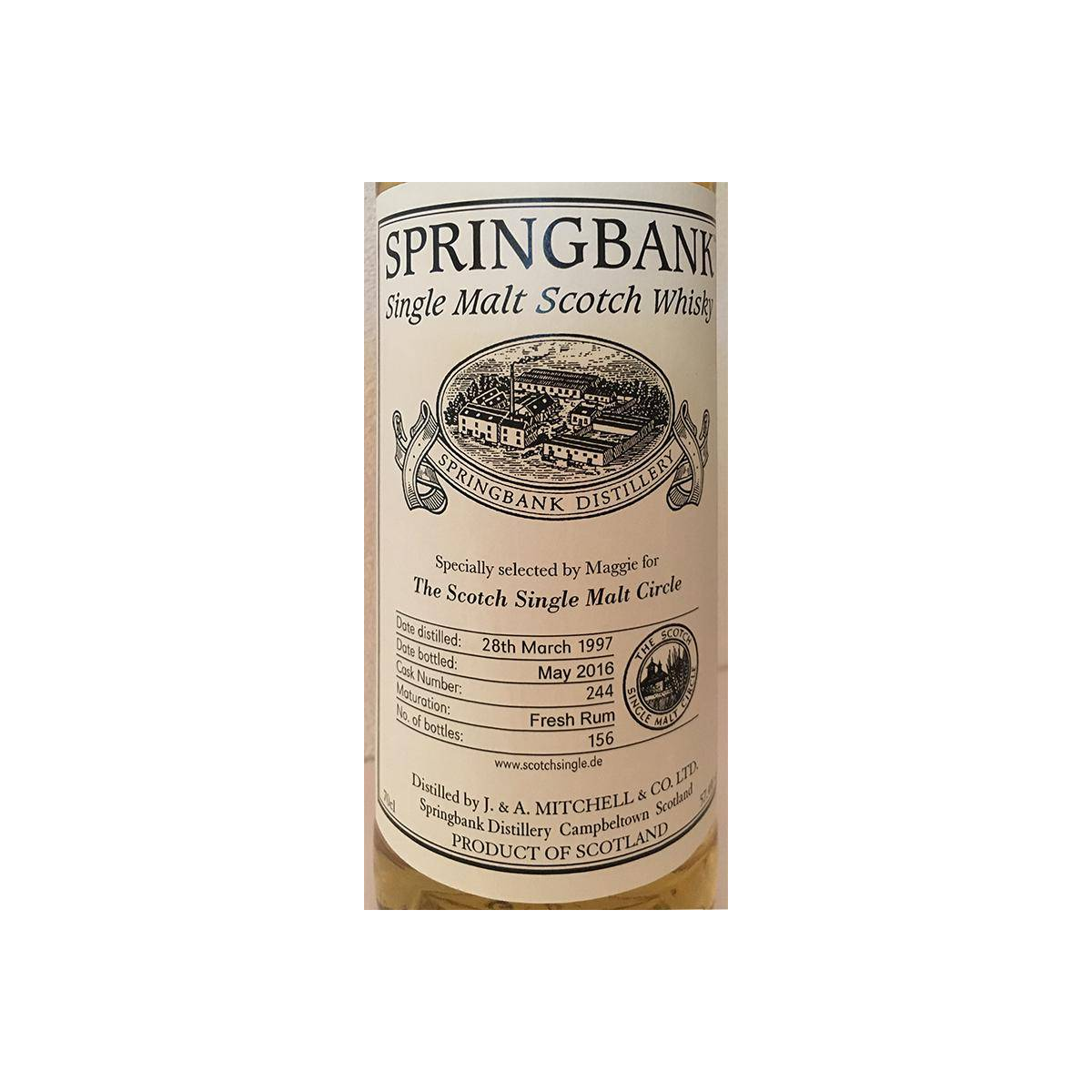 Springbank Private Bottling 1997 19 Years Single Malt Whisky 2