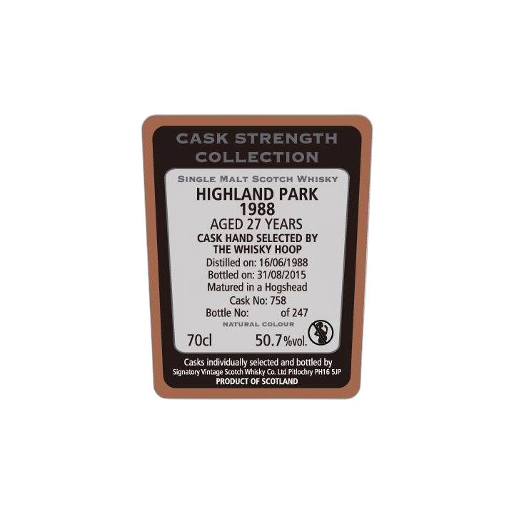 Highland Park Cask Strength Collection 1988 27 Years Single Malt Whisky 2