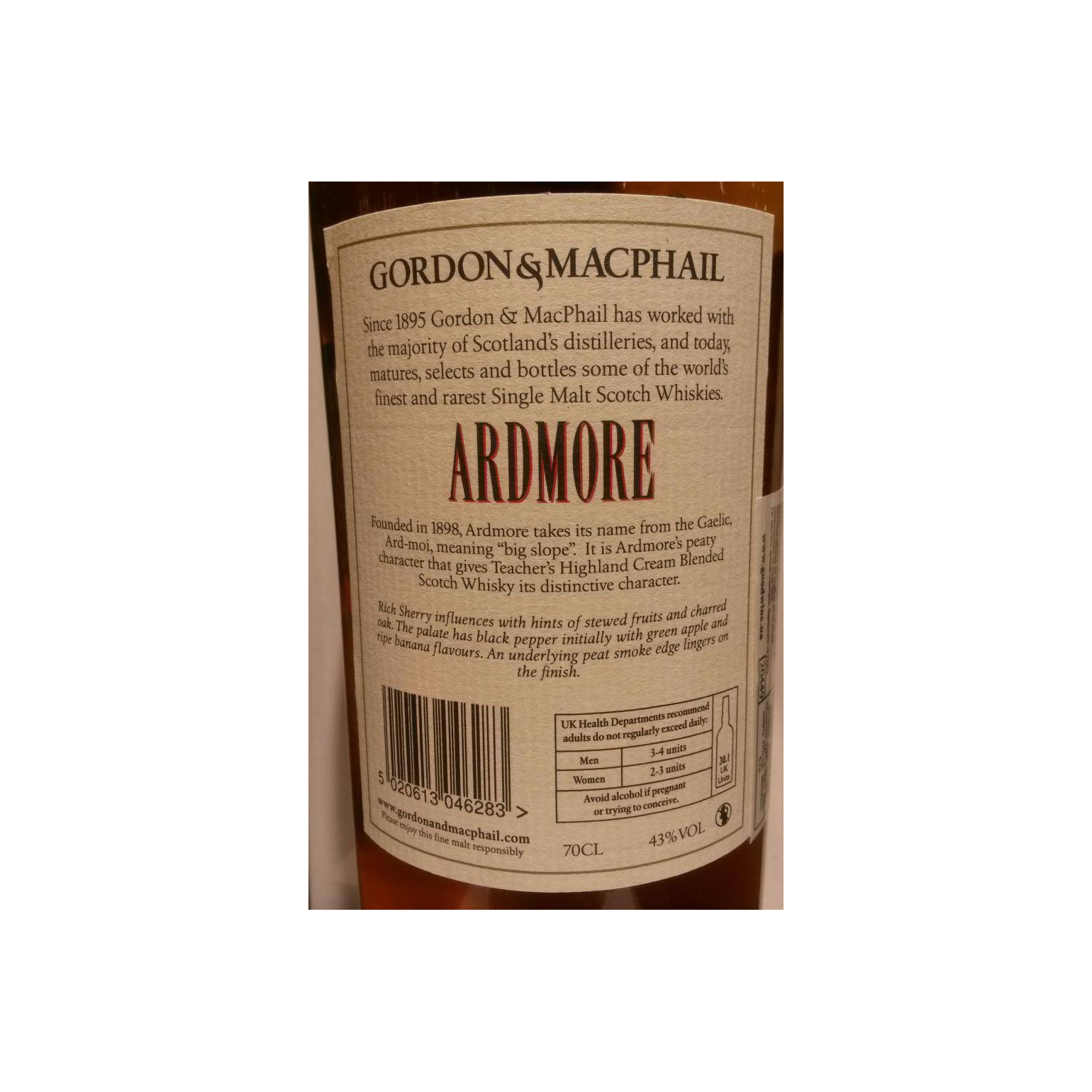 Ardmore Licensed Bottling 1996 17 Years Single Malt Whisky 3