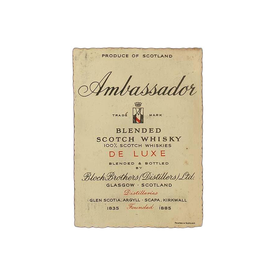 Ambassador Blended Scotch Whisky BlBr