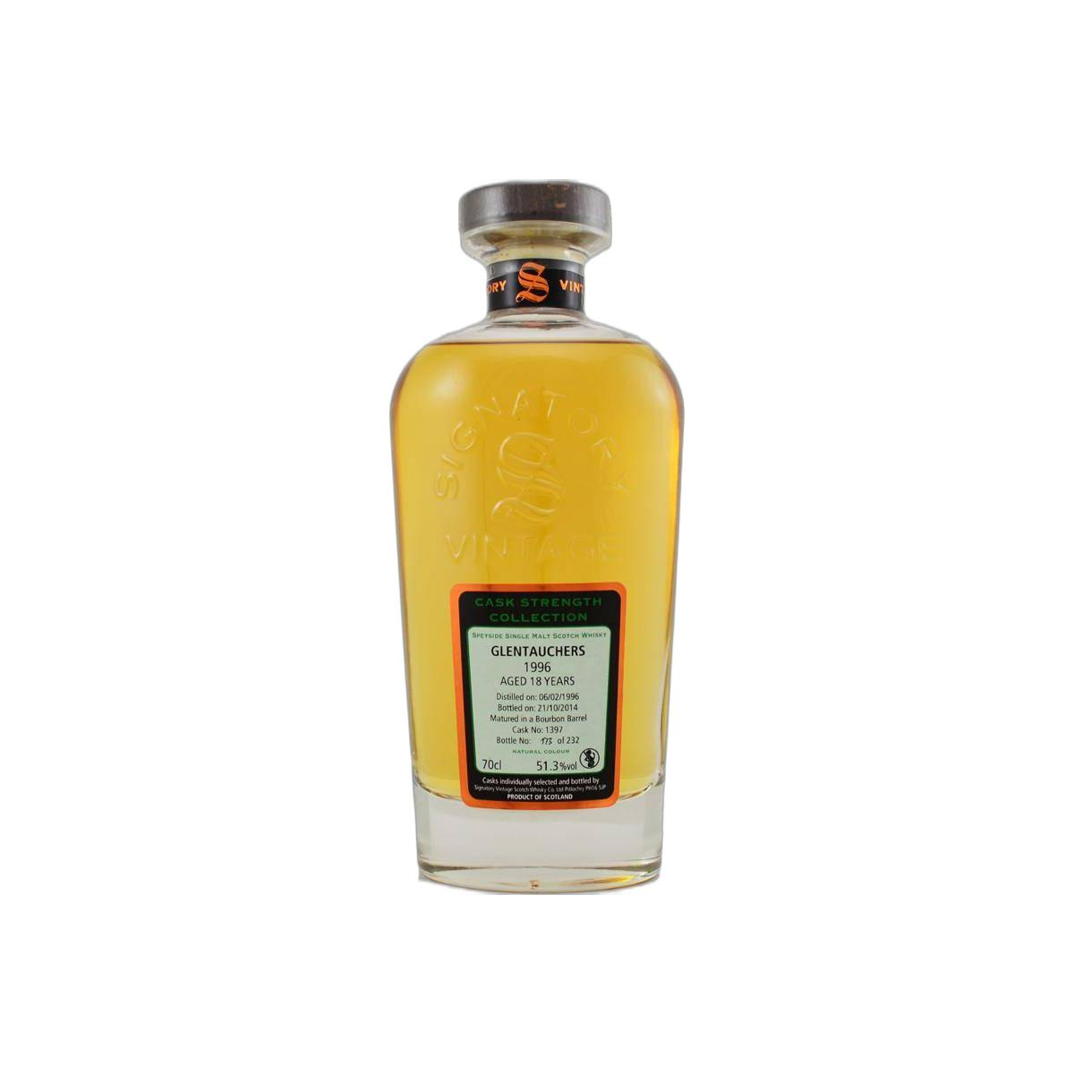 Glentauchers Cask Strength Collection 1996 18 Years Single Malt Whisky