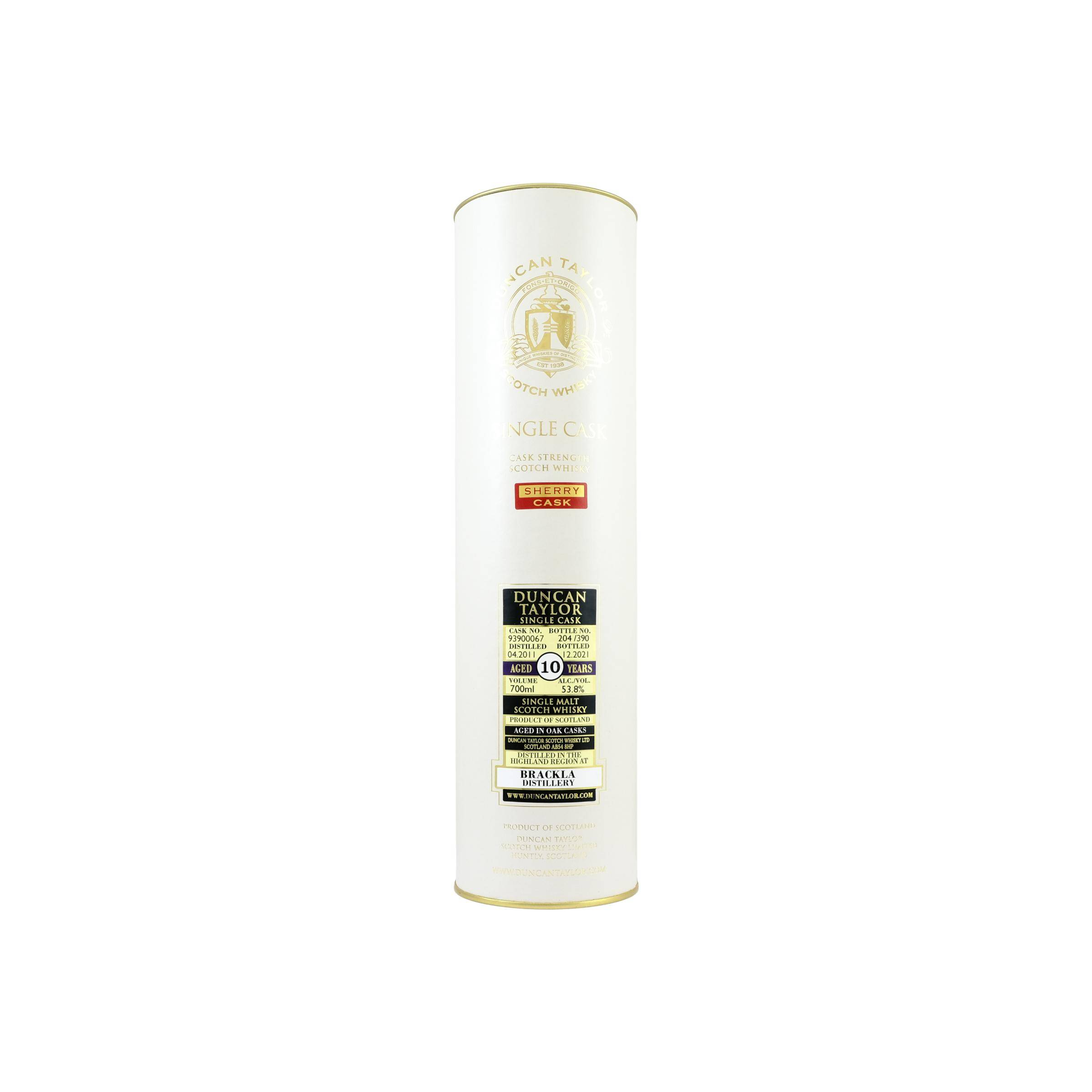 Royal Brackla Single Cask 2011 10 Years Single Malt Whisky 2