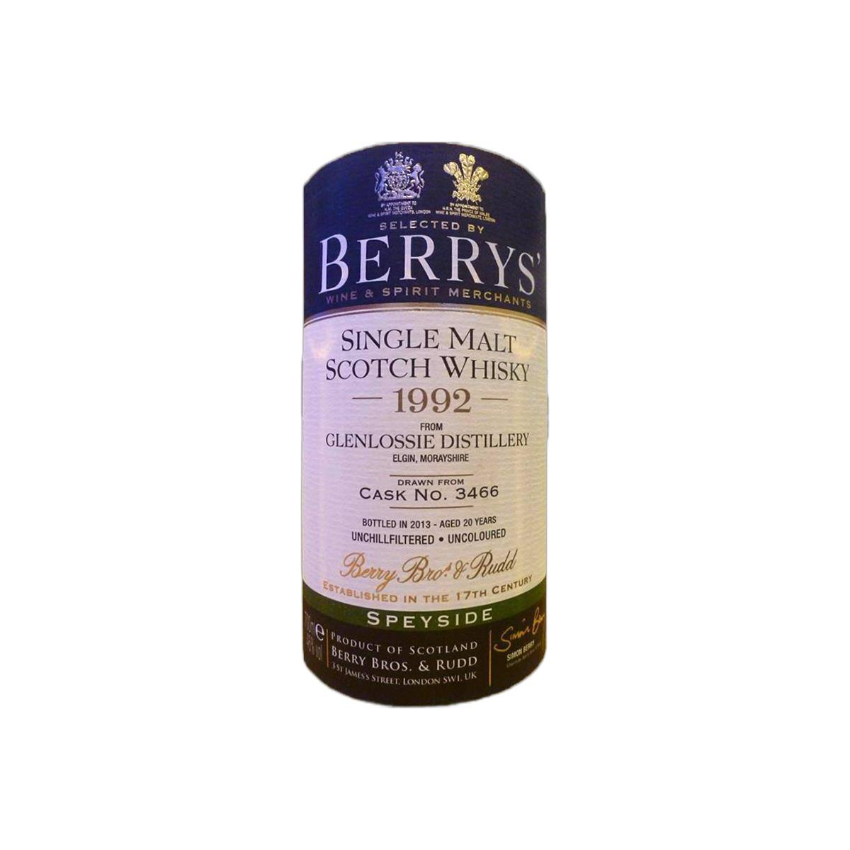 Glenlossie 1992 20 Years Single Malt Whisky
