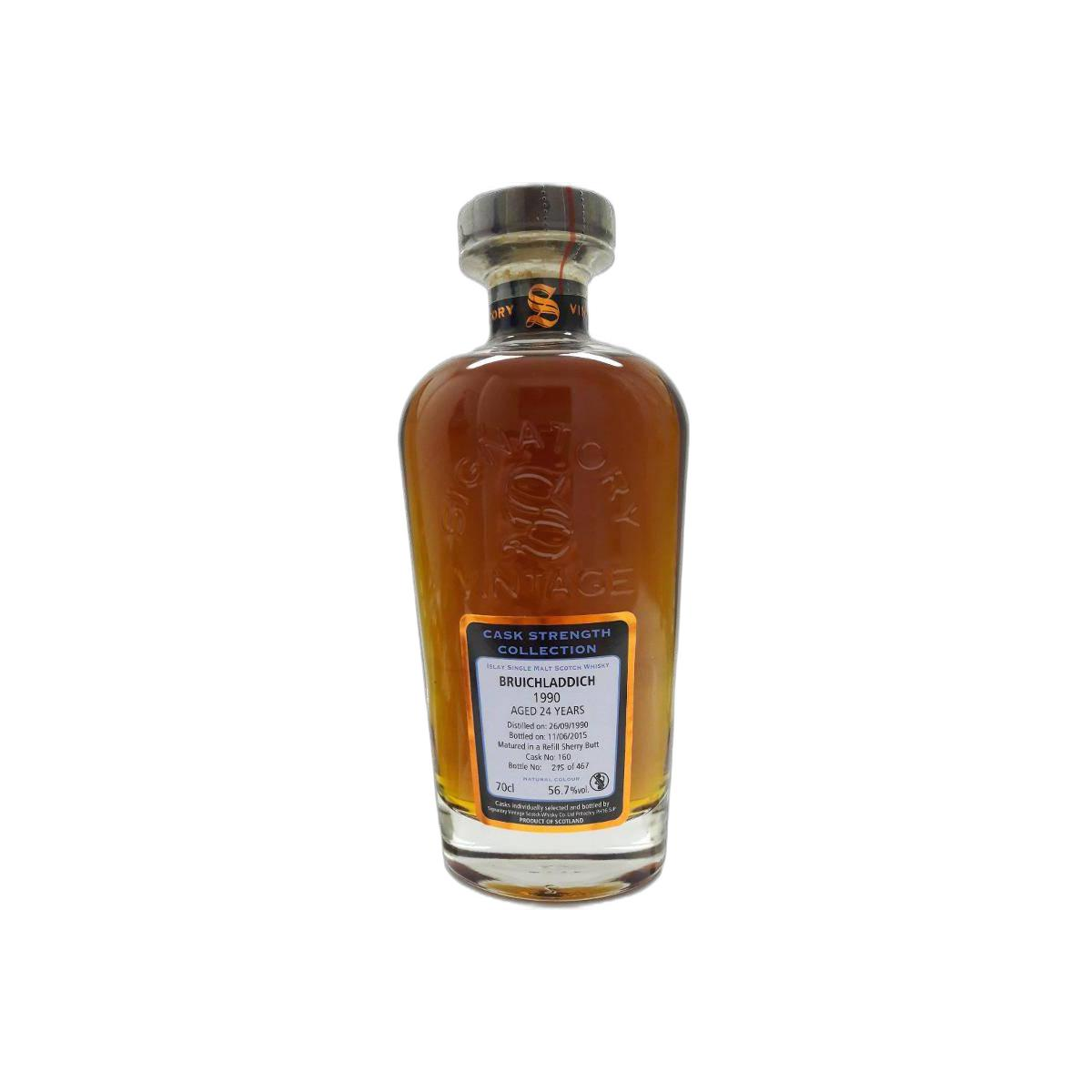 Bruichladdich Cask Strength Collection 1990 24 Years Single Malt Whisky