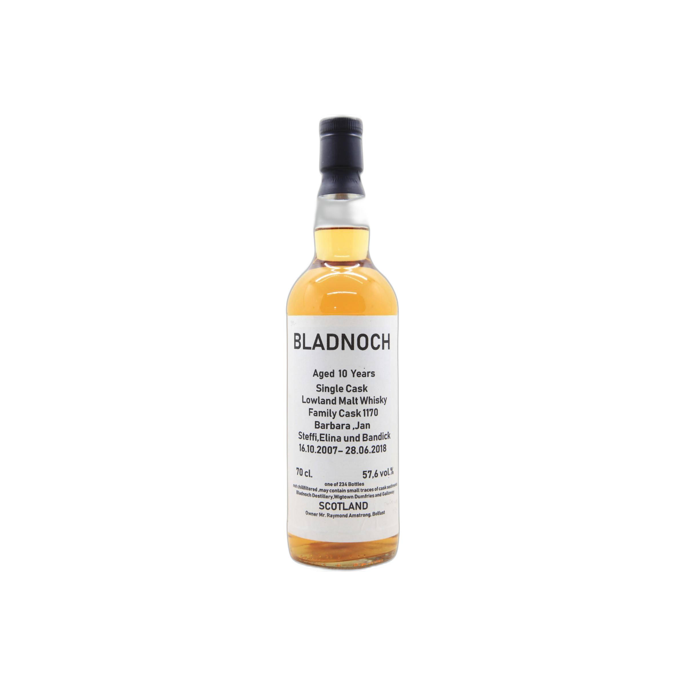 Bladnoch Single Cask 2007 10 Years Single Malt Whisky