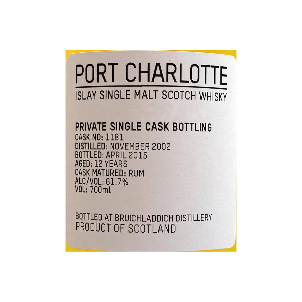 Port Charlotte 2002 12 Years Single Malt Whisky 2