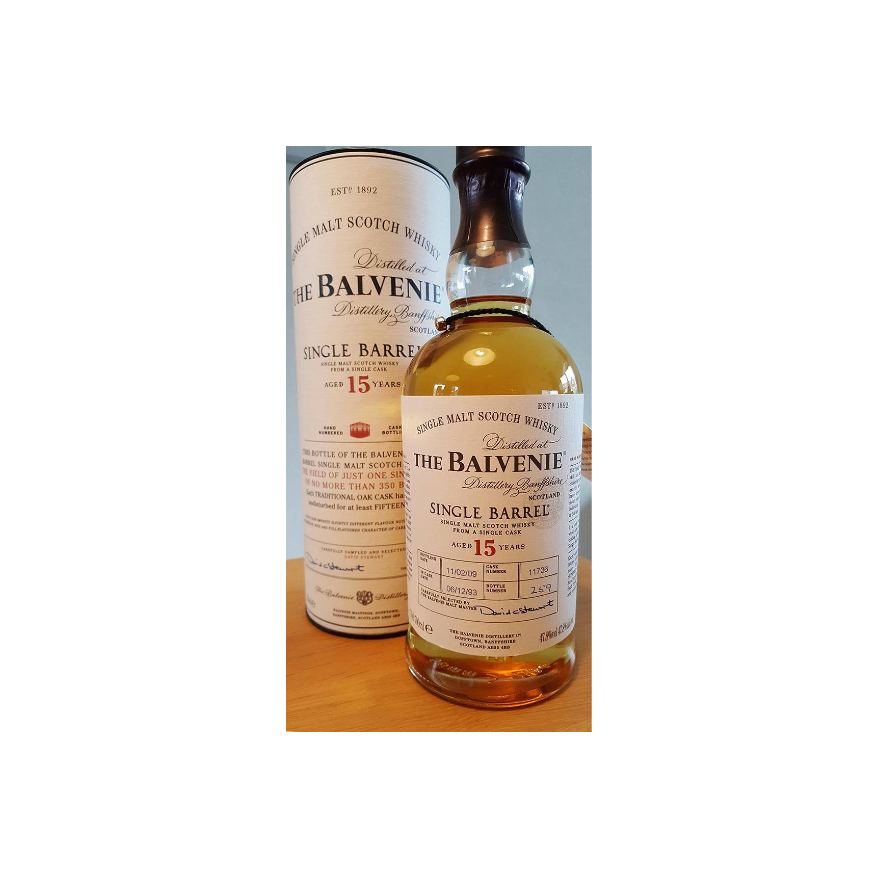 The Balvenie Single Cask 1993 15 Years Single Malt Whisky