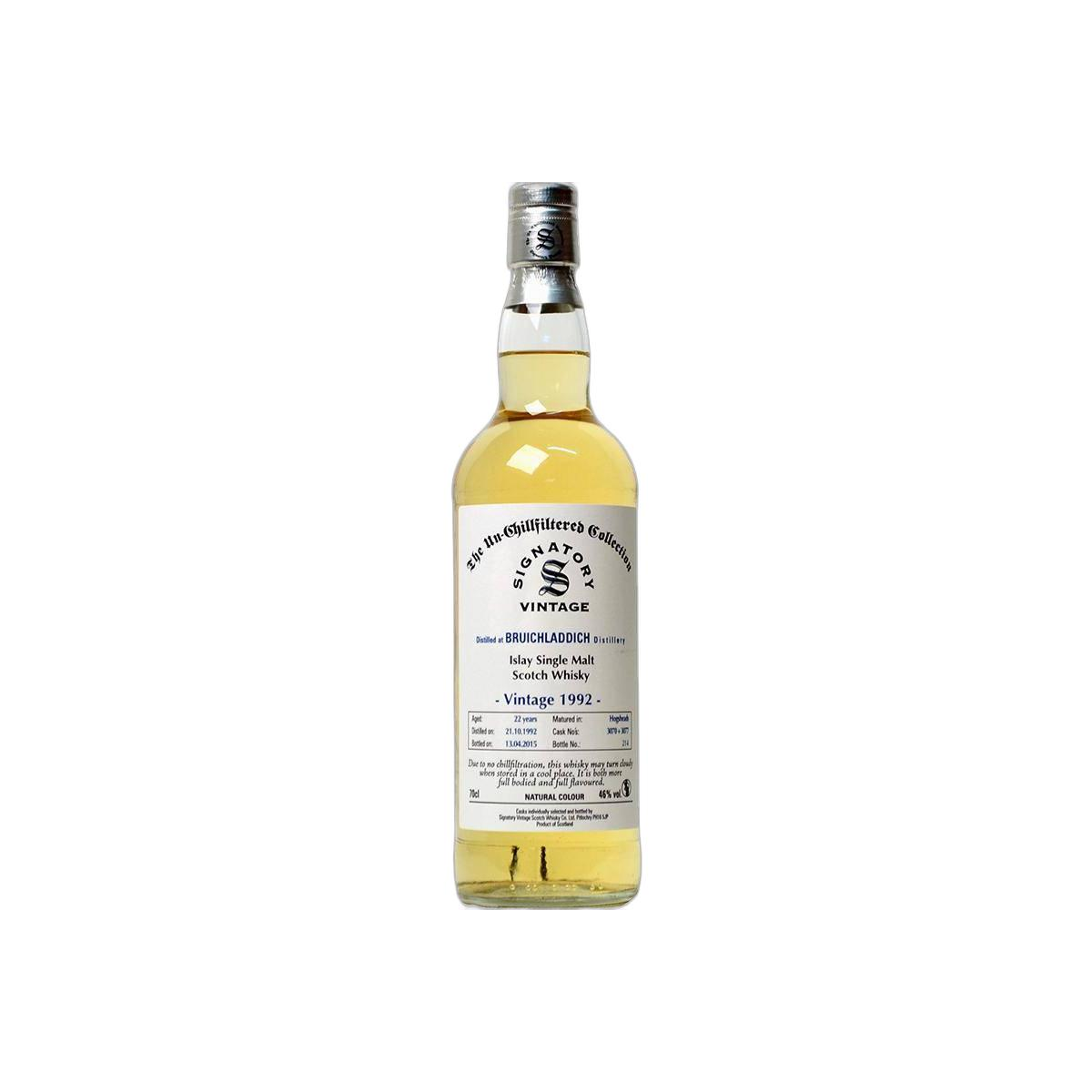 Bruichladdich The Un-Chillfiltered Collection 1992 22 Years Single Malt Whisky