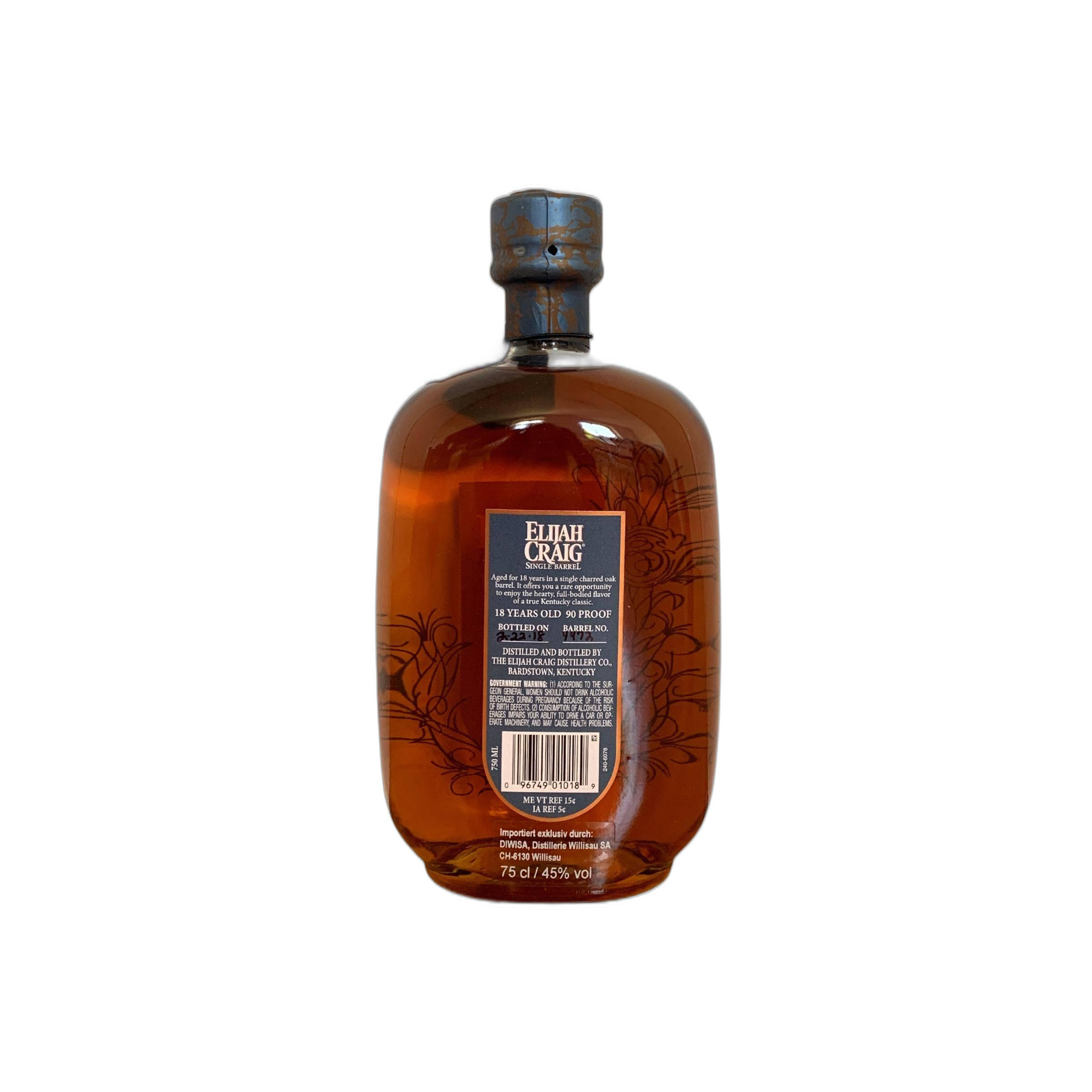 Elijah Craig Single Cask 18 Years Bourbon Whisky 2