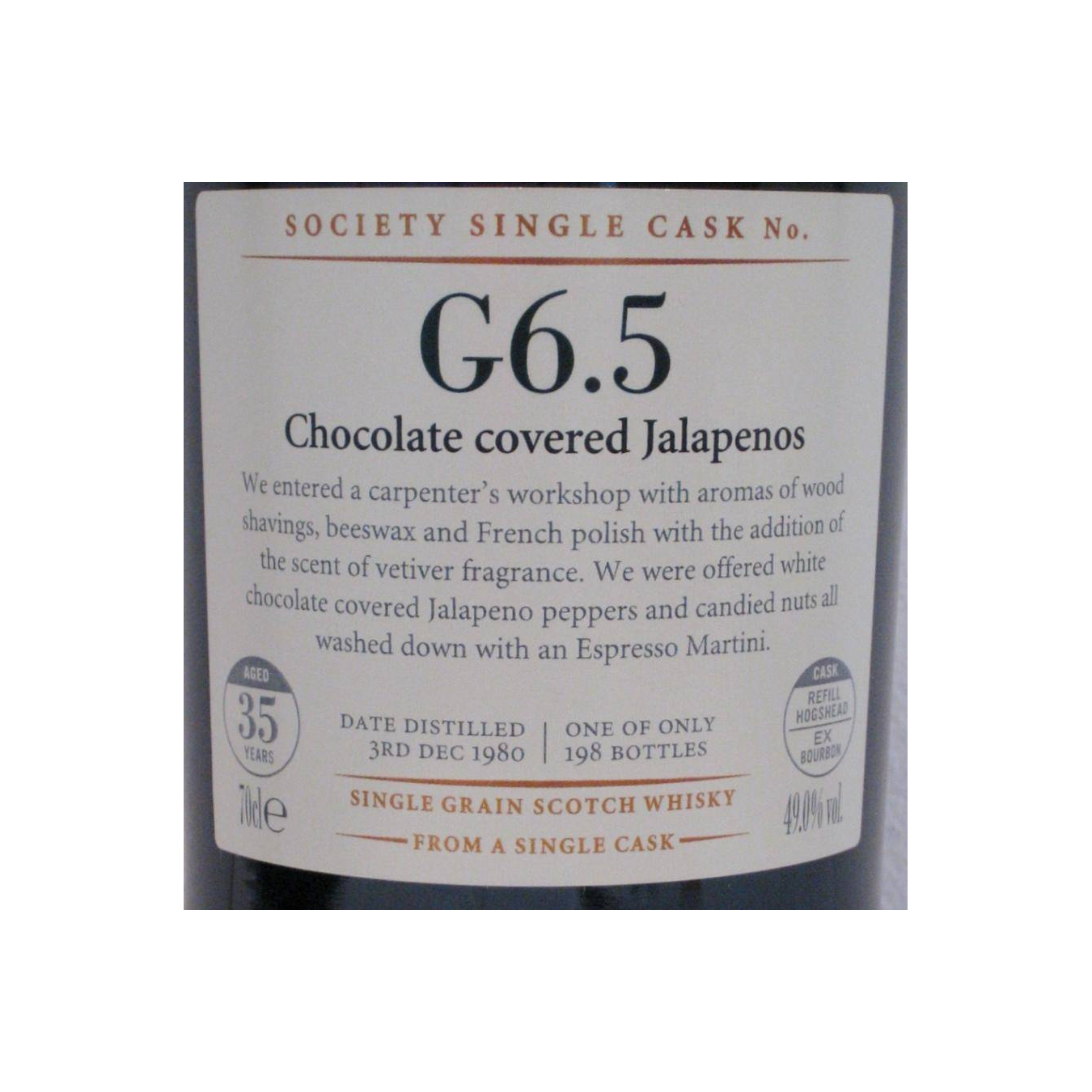 The Scotch Malt Whisky Society 1980 35 Years Single Grain Whisky 2