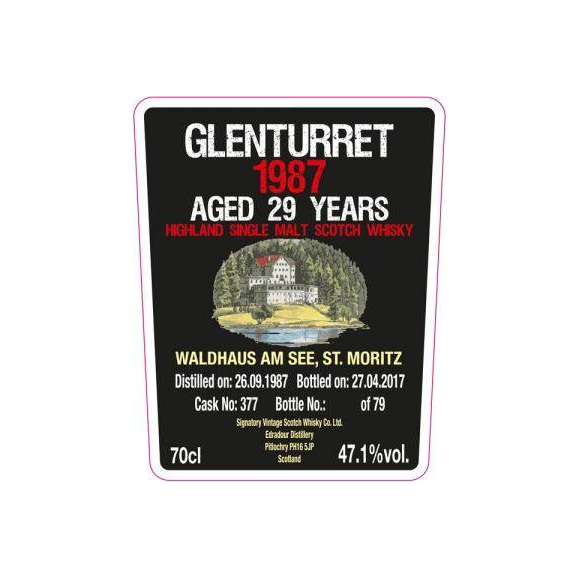 The Glenturret Cask Strength Collection 1987 29 Years Single Malt Whisky