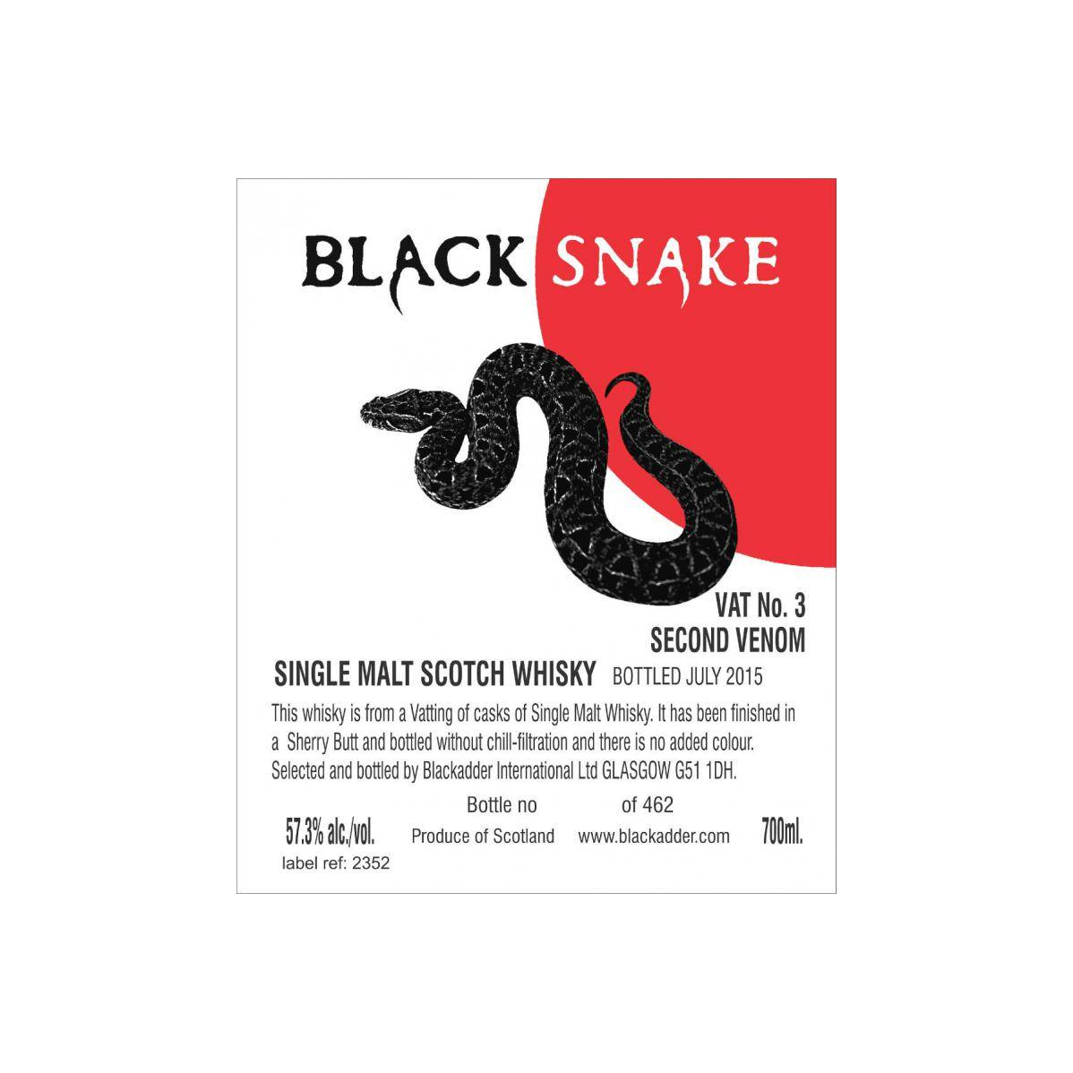 Blackadder Single Malt Whisky