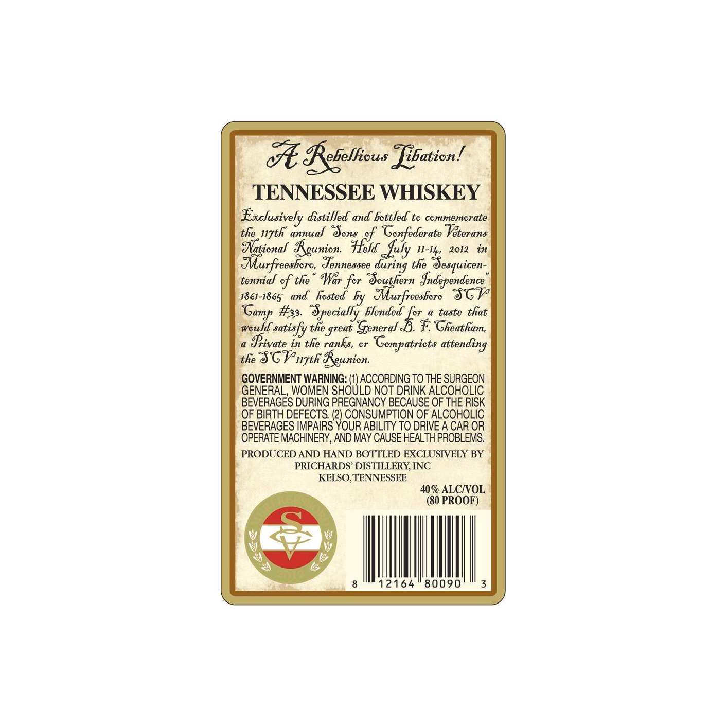 Prichard's General Cheatham's Select 2