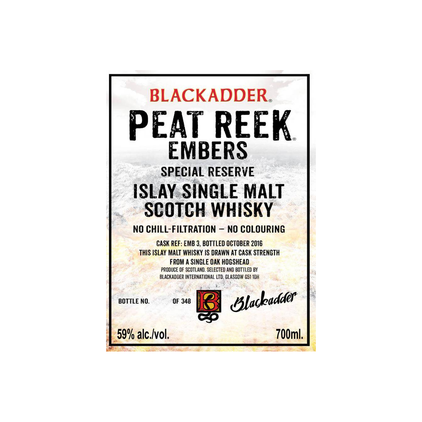 Blackadder Special Reserve Single Malt Whisky