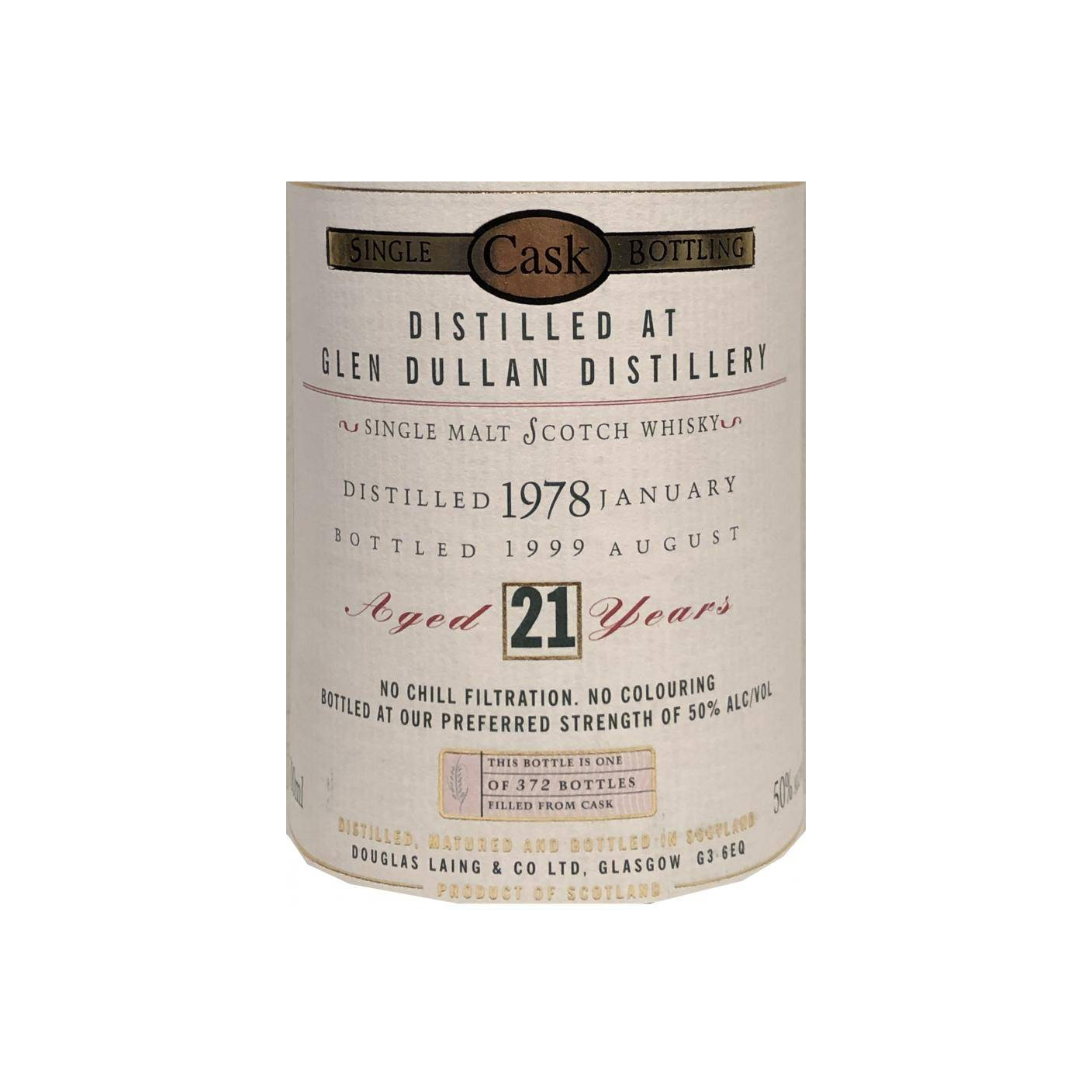 Glendullan Old Malt Cask 1978 21 Years Single Malt Whisky 3