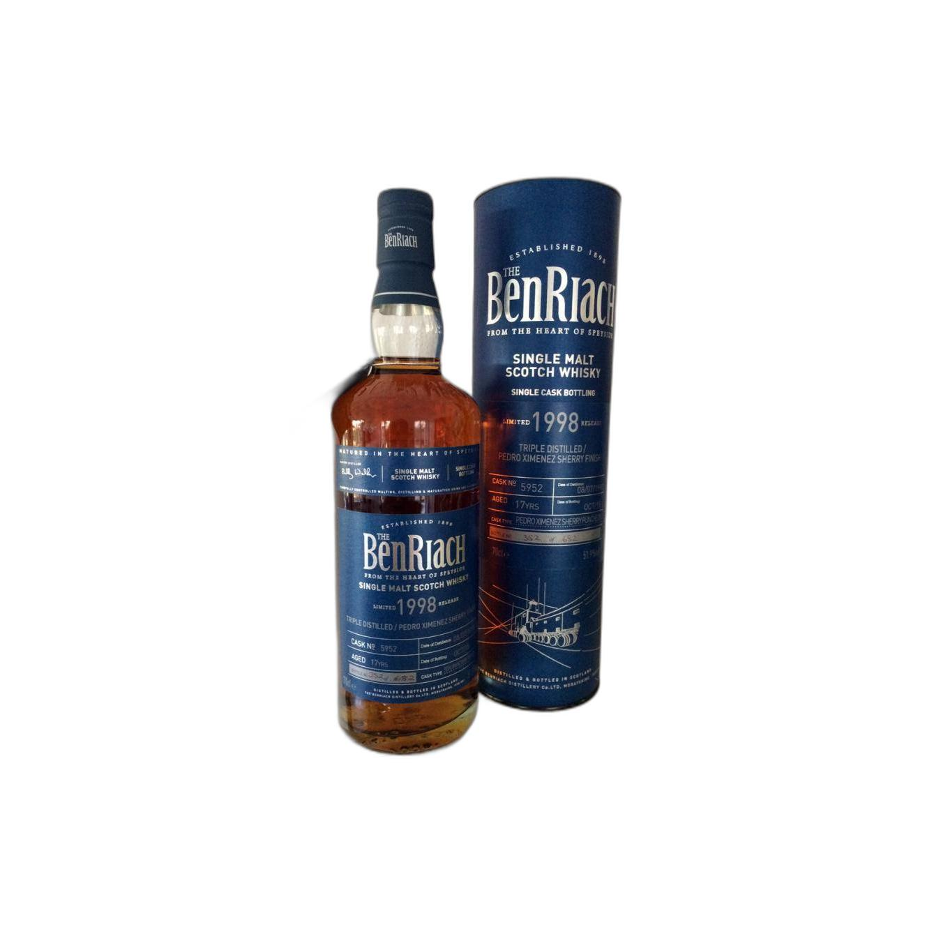 BenRiach Individual Cask Bottling 1998 17 Years Single Malt Whisky 3