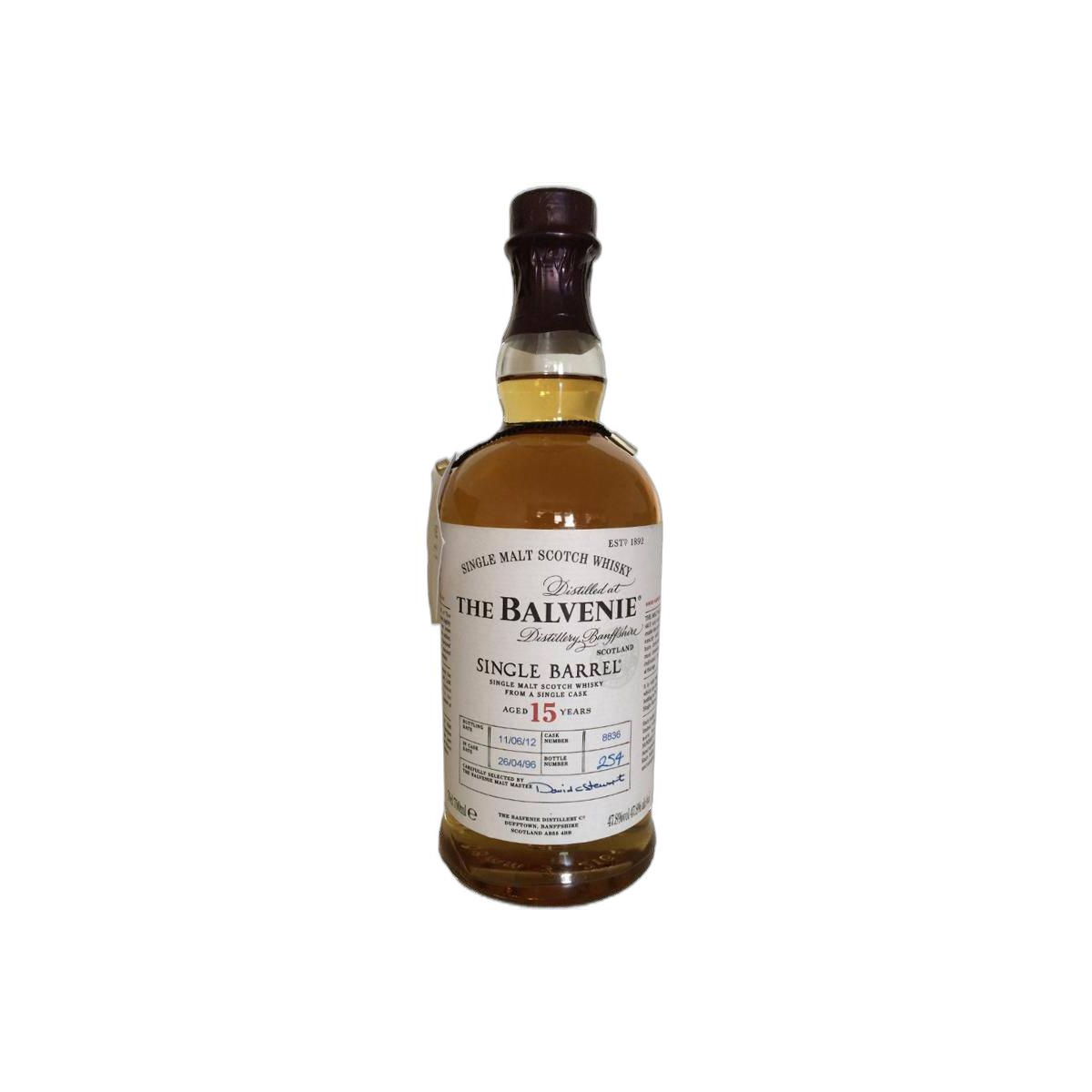 The Balvenie Single Cask 1996 15 Years Single Malt Whisky