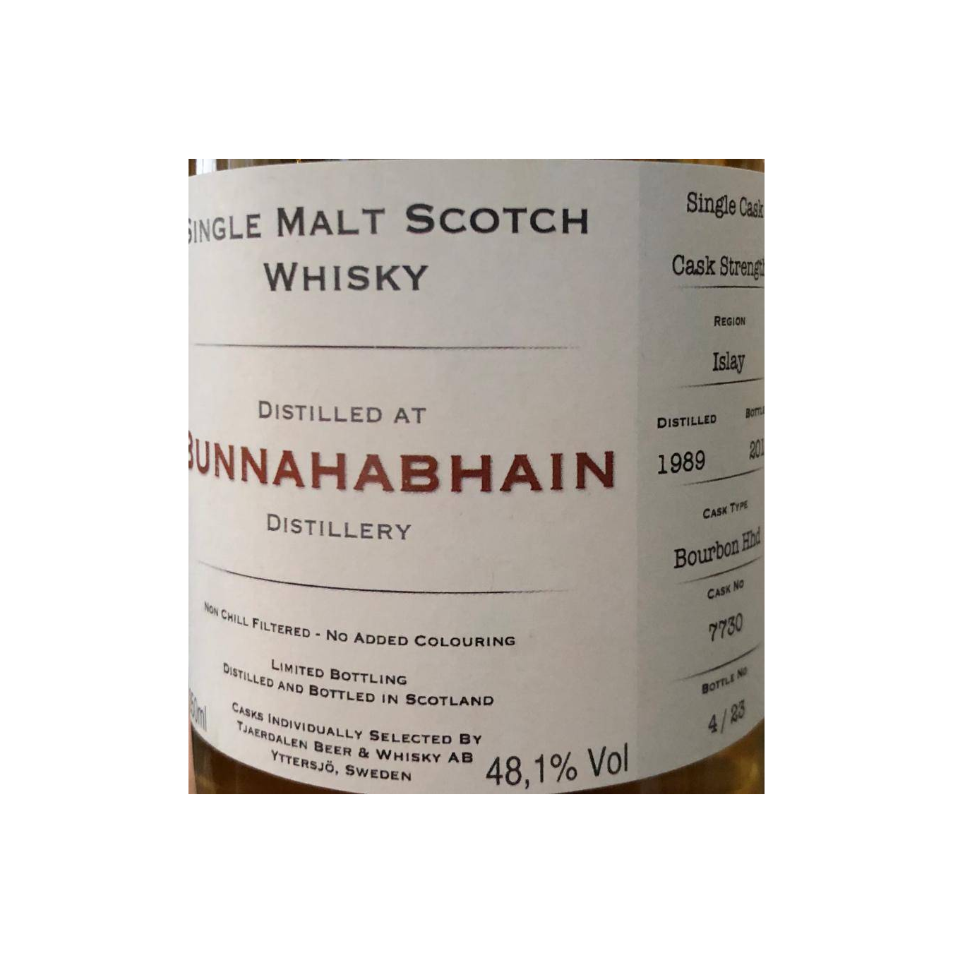 Bunnahabhain 1989 27 Years Single Malt Whisky 3