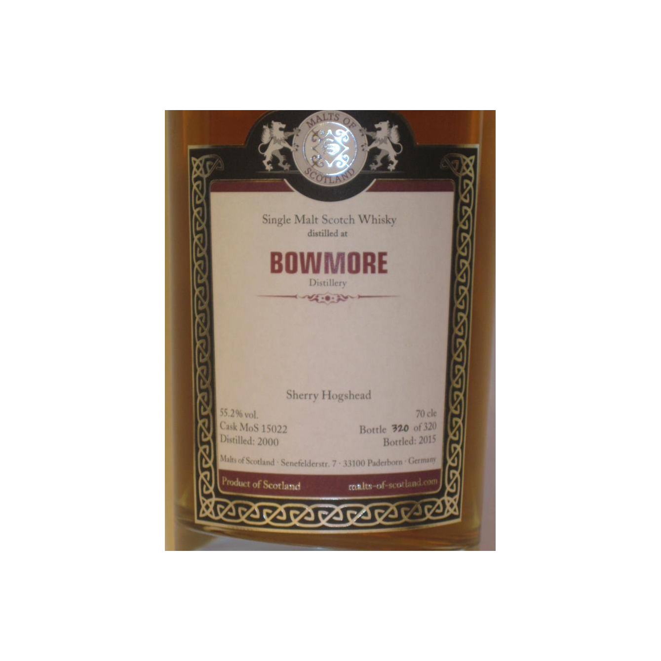 Bowmore 2000 15 Years Single Malt Whisky 2