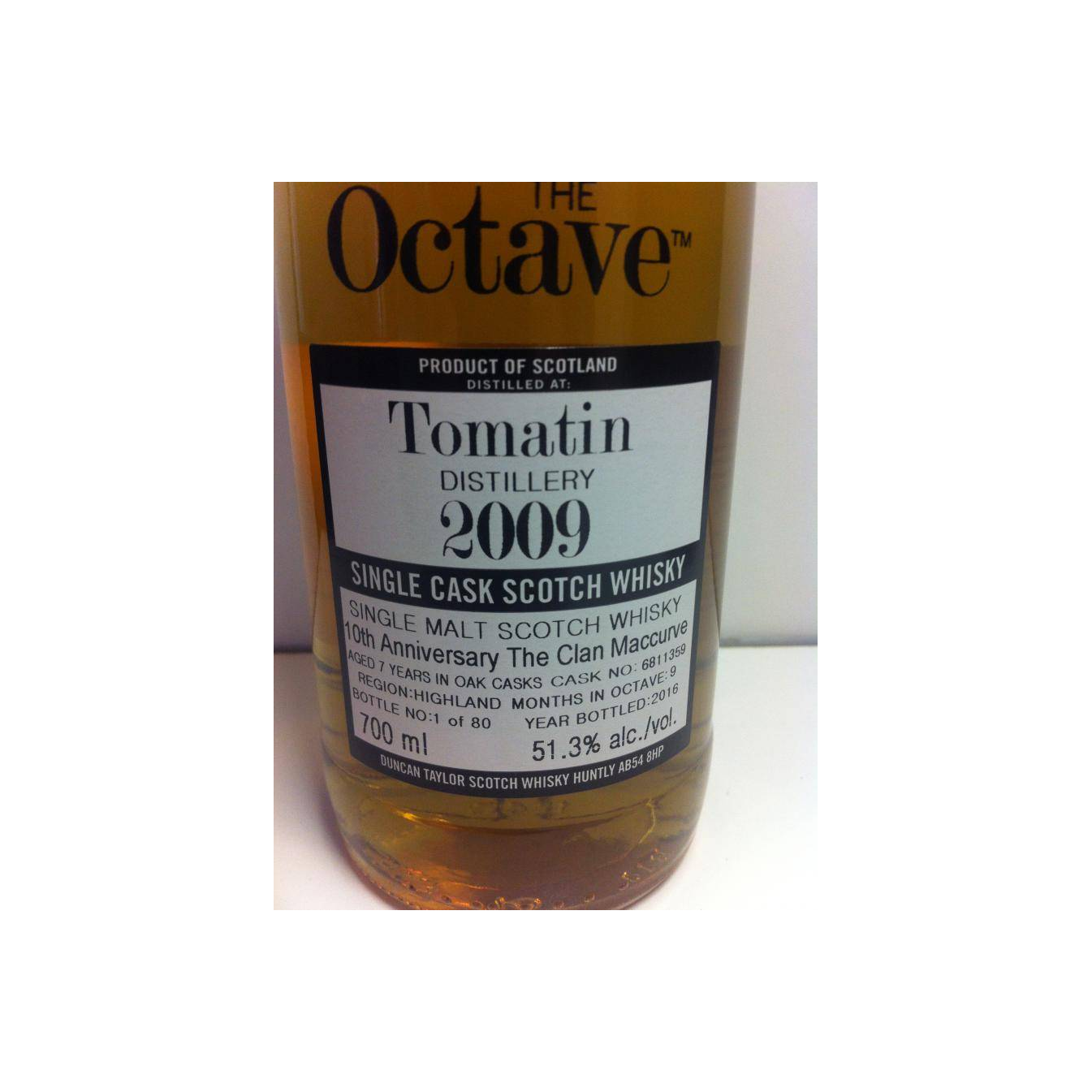 Tomatin The Octave 2009 7 Years Single Malt Whisky 2
