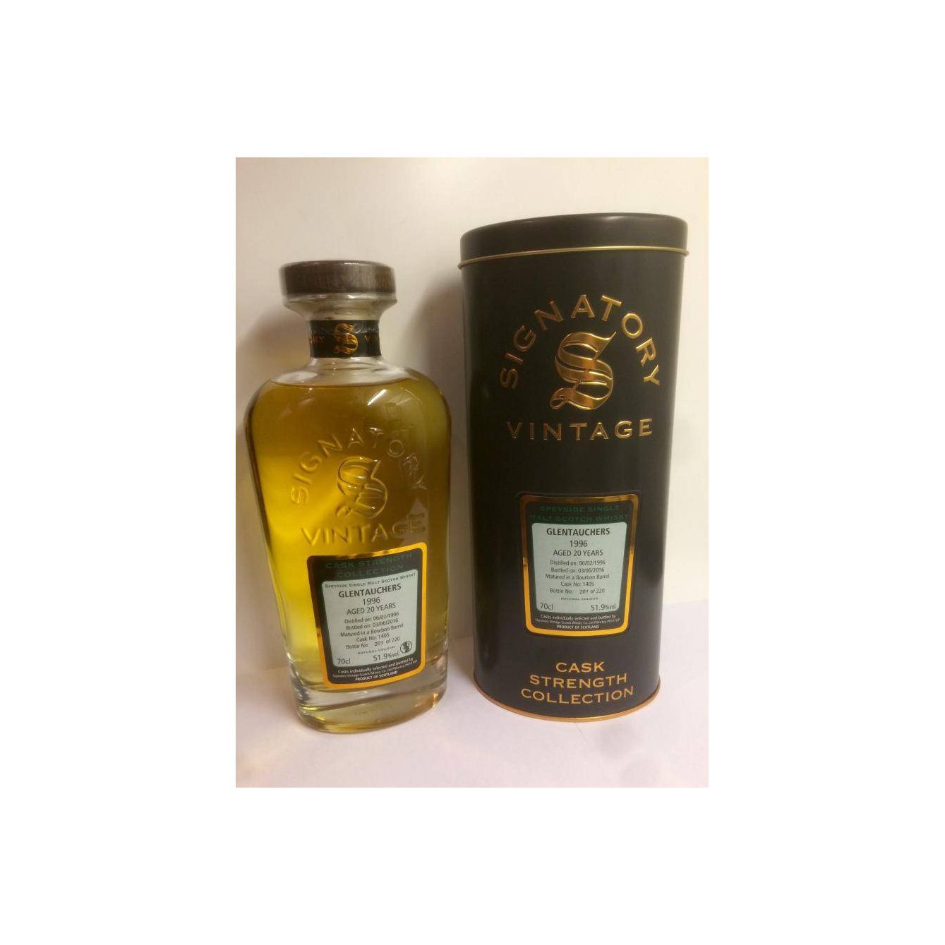 Glentauchers Cask Strength Collection 1996 20 Years Single Malt Whisky 2