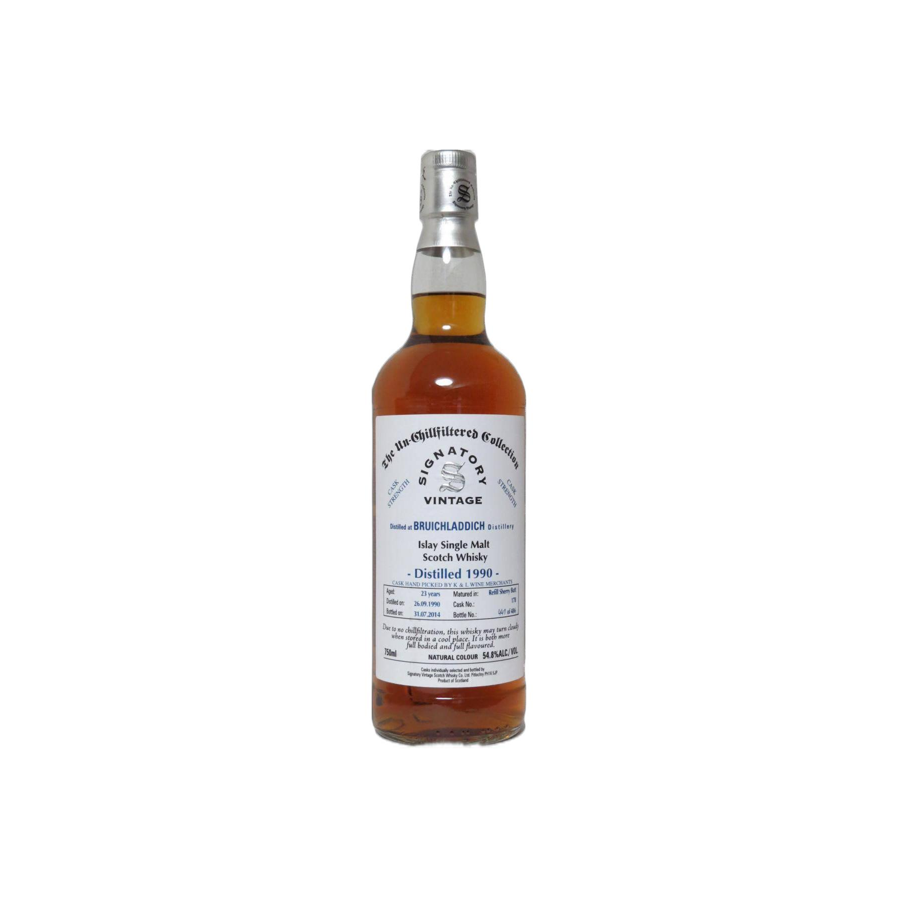 Bruichladdich 1990 23 Years Single Malt Whisky