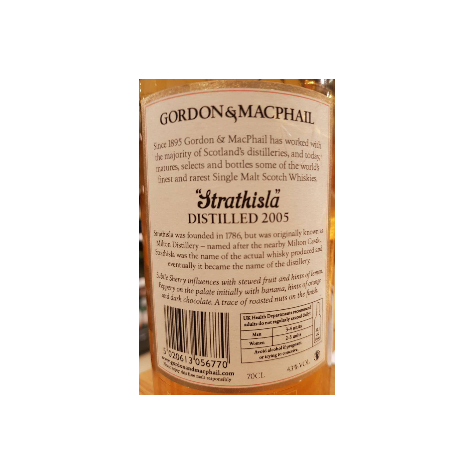 Strathisla Licensed Bottling 2005 11 Years Single Malt Whisky 2