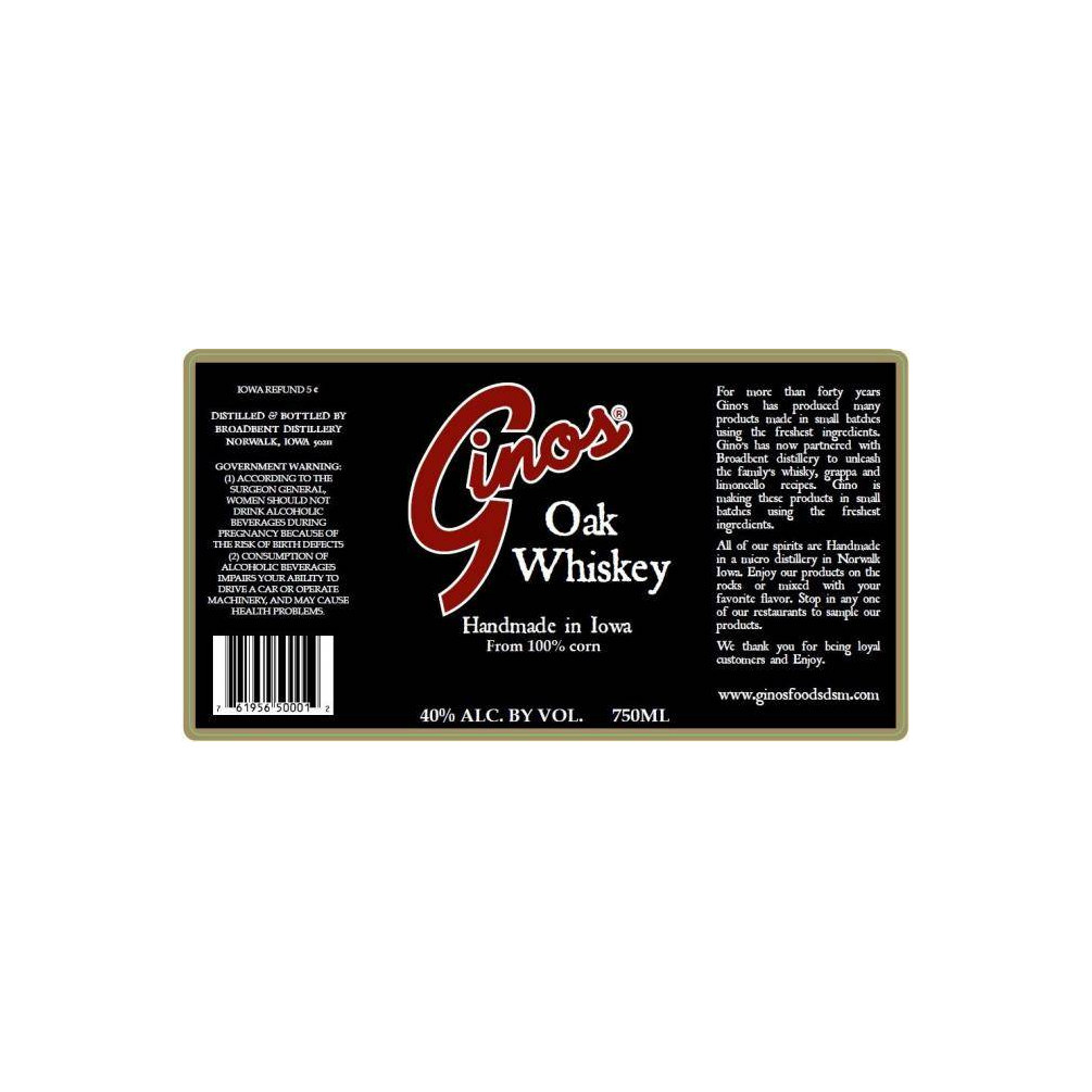 Broadbent Ginos Oak Whisky